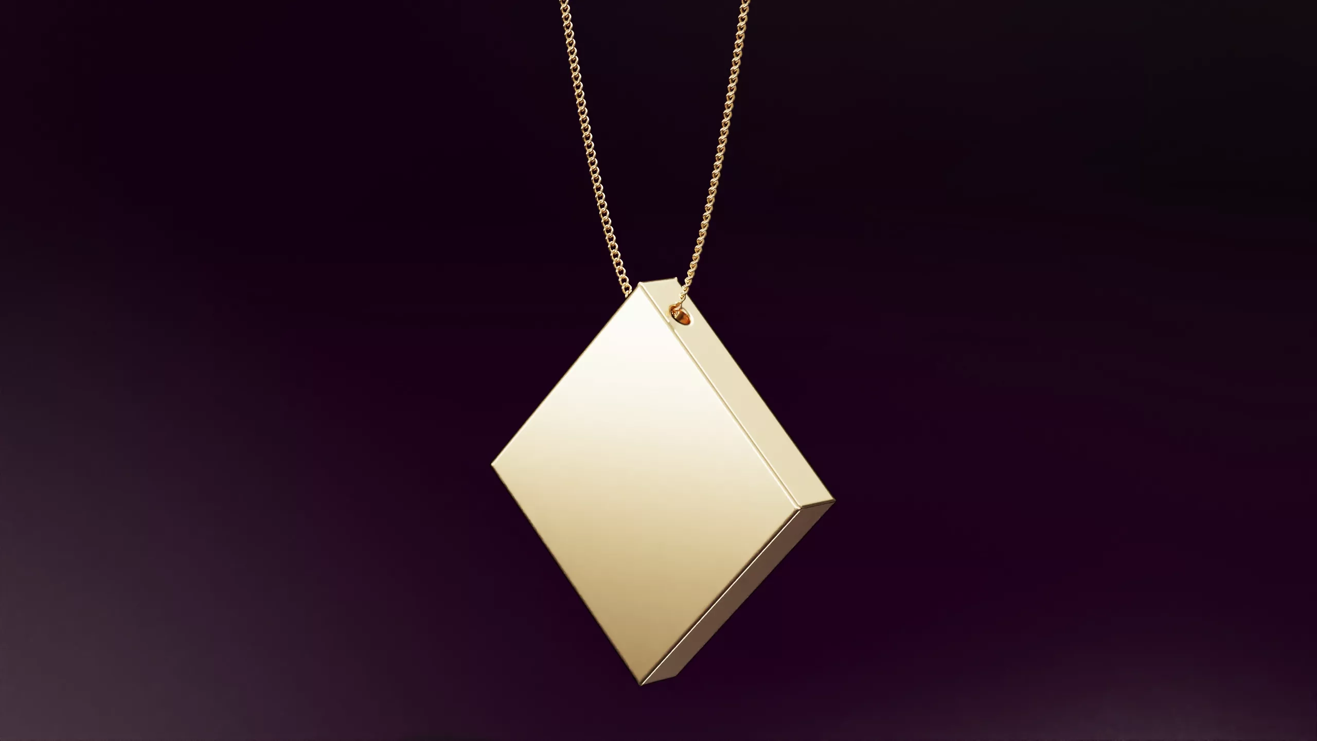 Rhombus pendant 10mm 3D print model