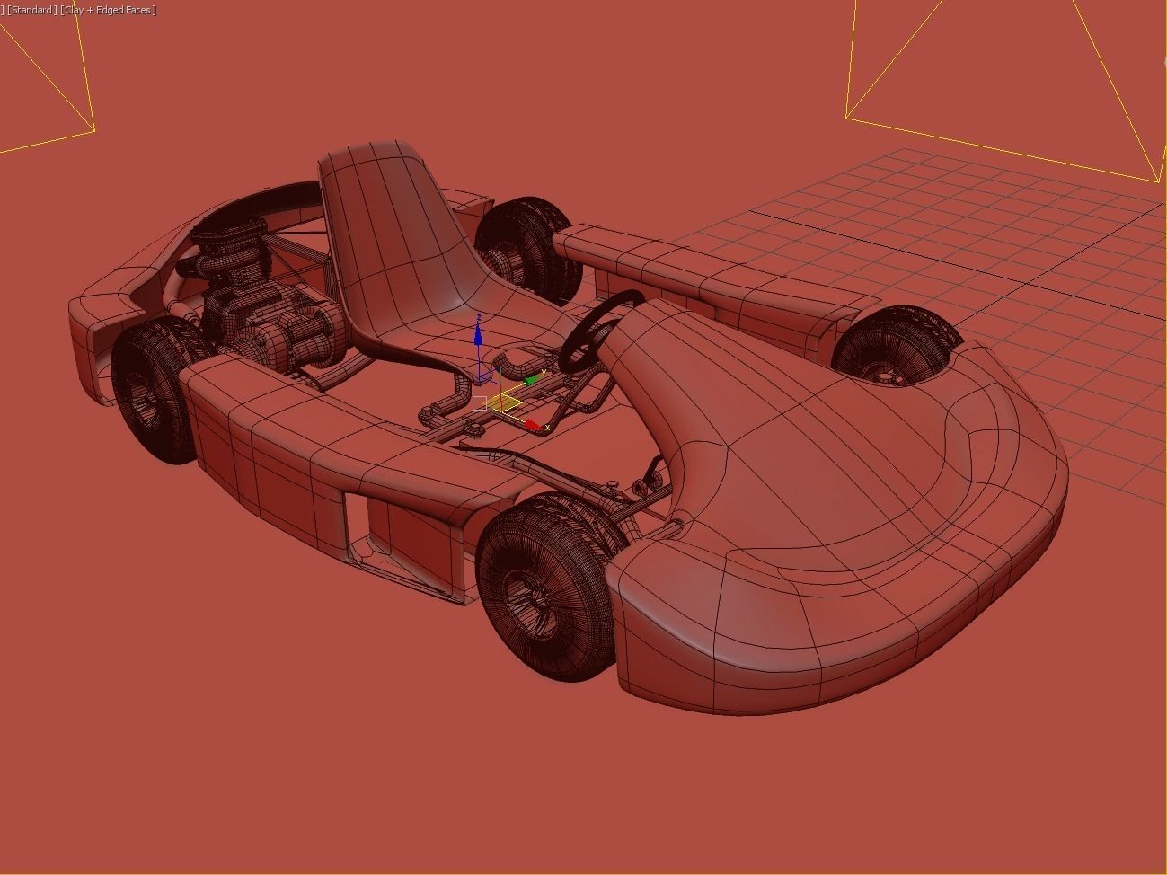 Go-kart Racing 3d model Vray 3D model_8