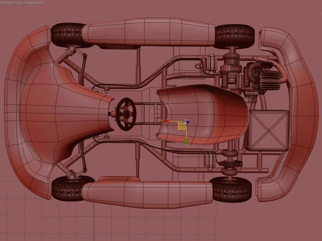 Go-kart Racing 3d model Vray 3D model_5