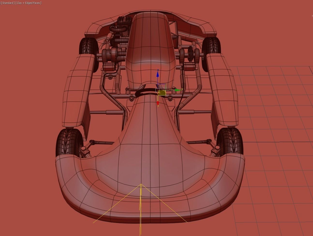 Go-kart Racing 3d model Vray 3D model_9