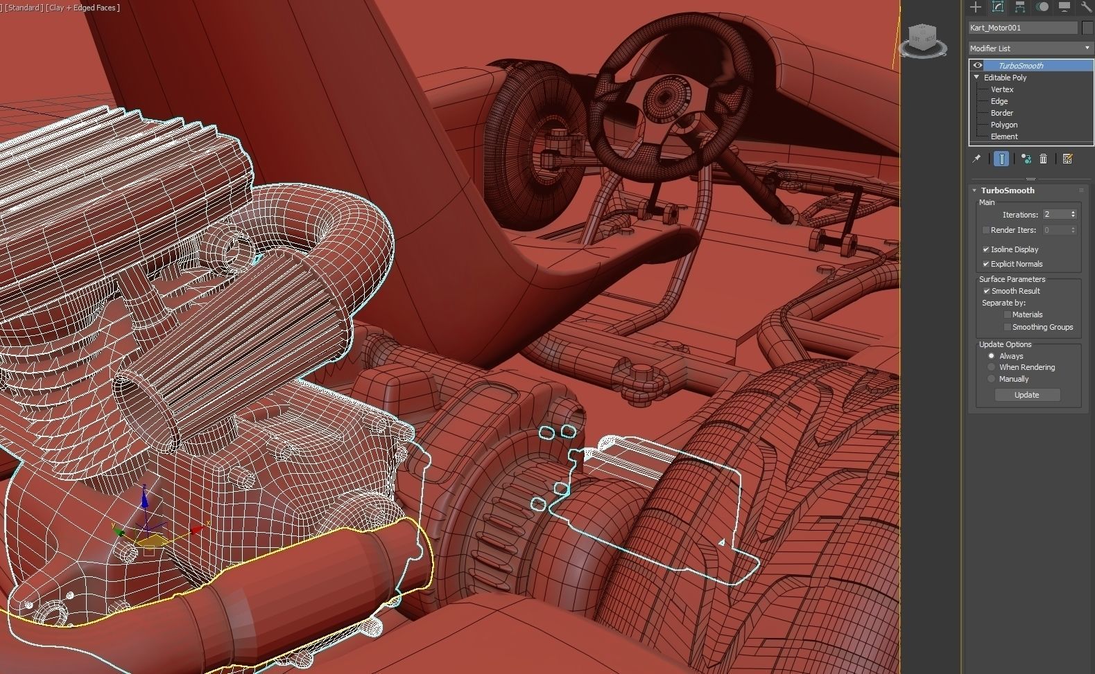 Go-kart Racing 3d model Vray 3D model_7