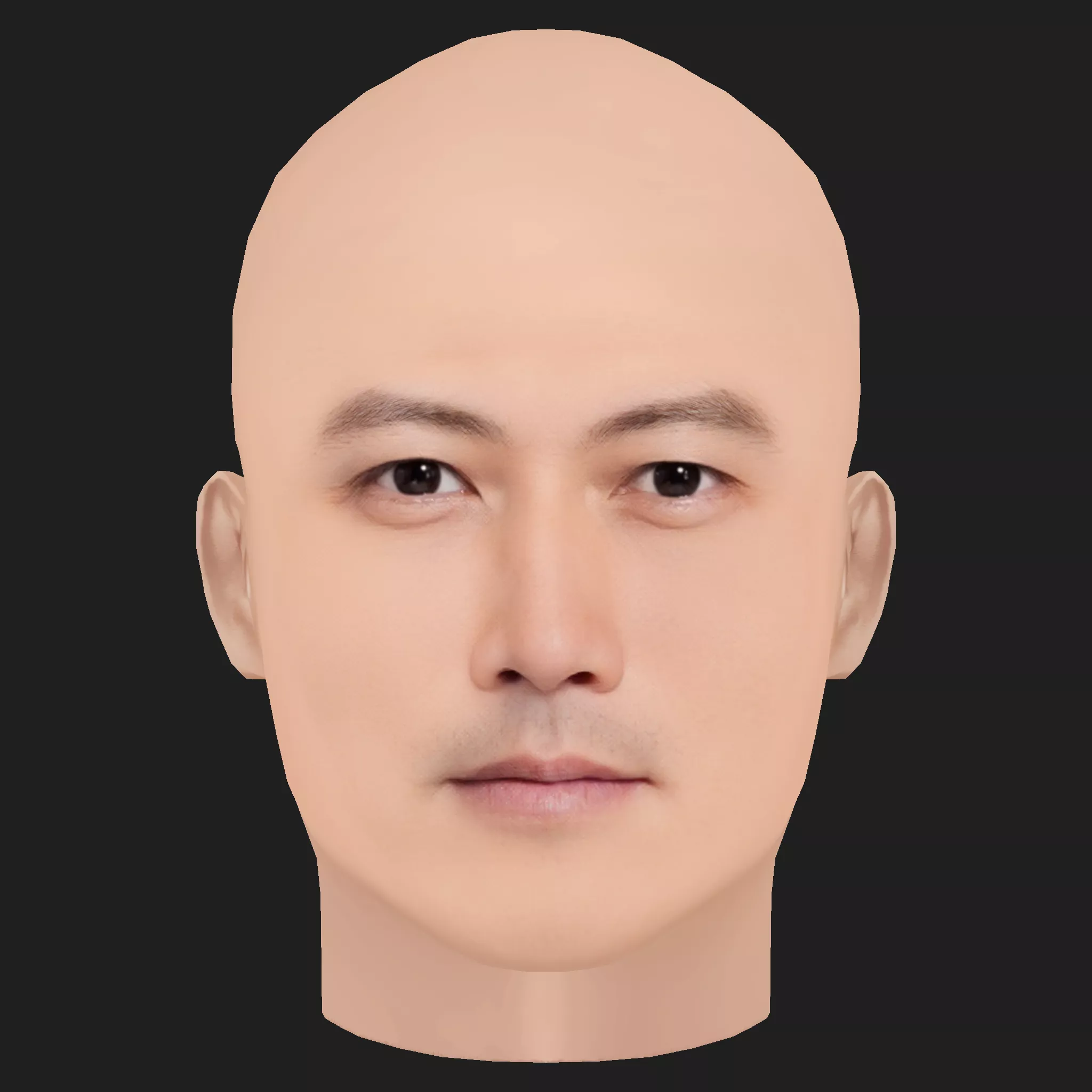 Low Poly Nicholas Tse - Xie Ting Feng Head Low-poly 3D model