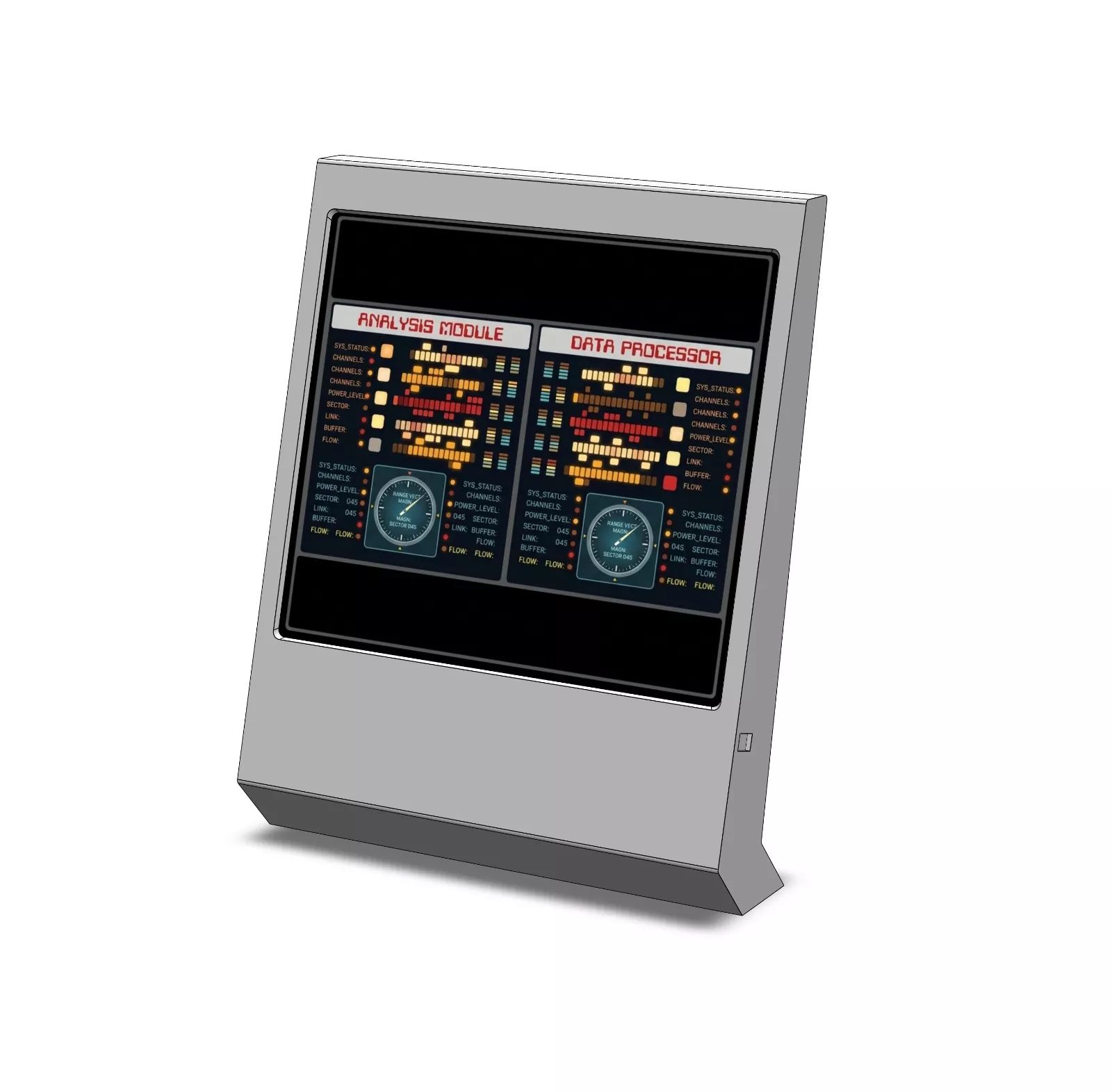 Buck Rogers Reused Freestanding Computer Control Console 3D print model