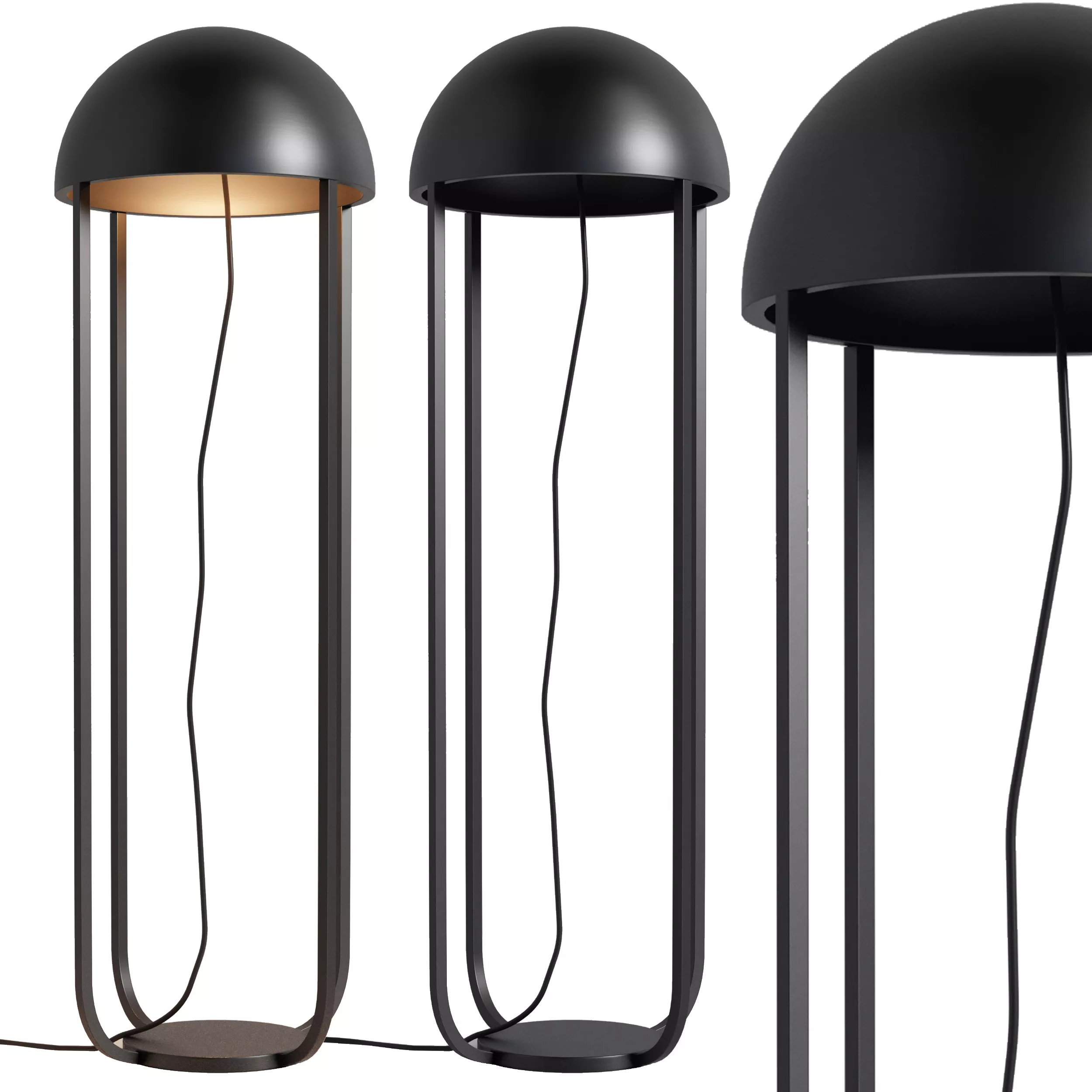 Floor lamp JELLYFISH LED Low-poly 3D model