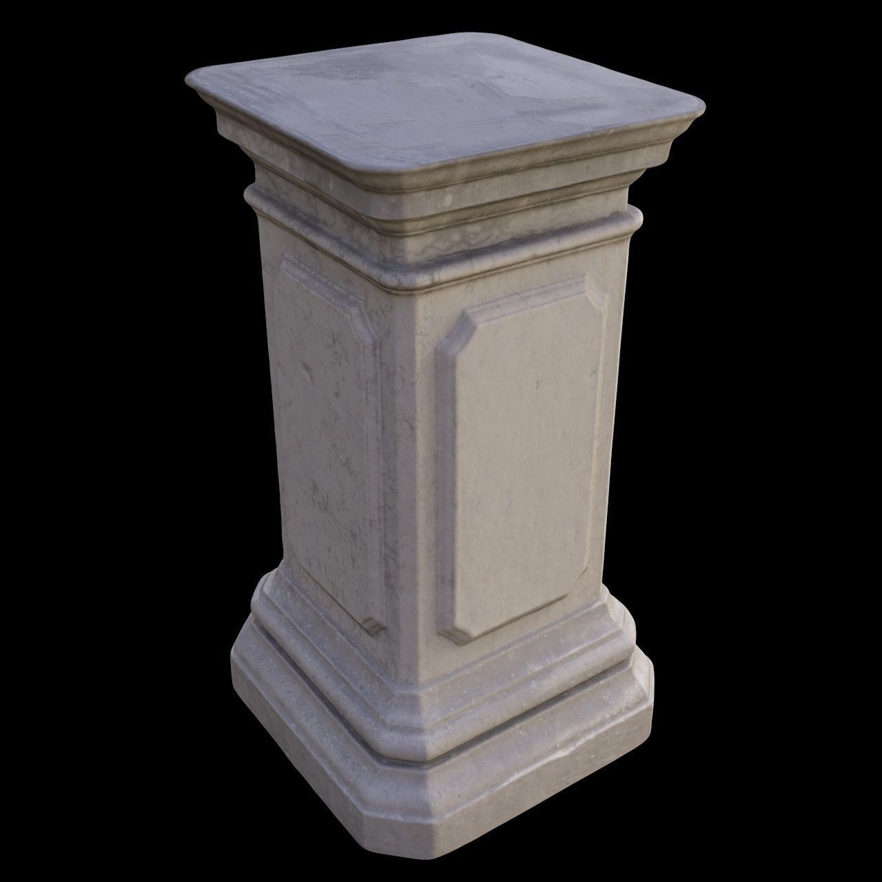 Classic Column Decorative Free 3D model_2