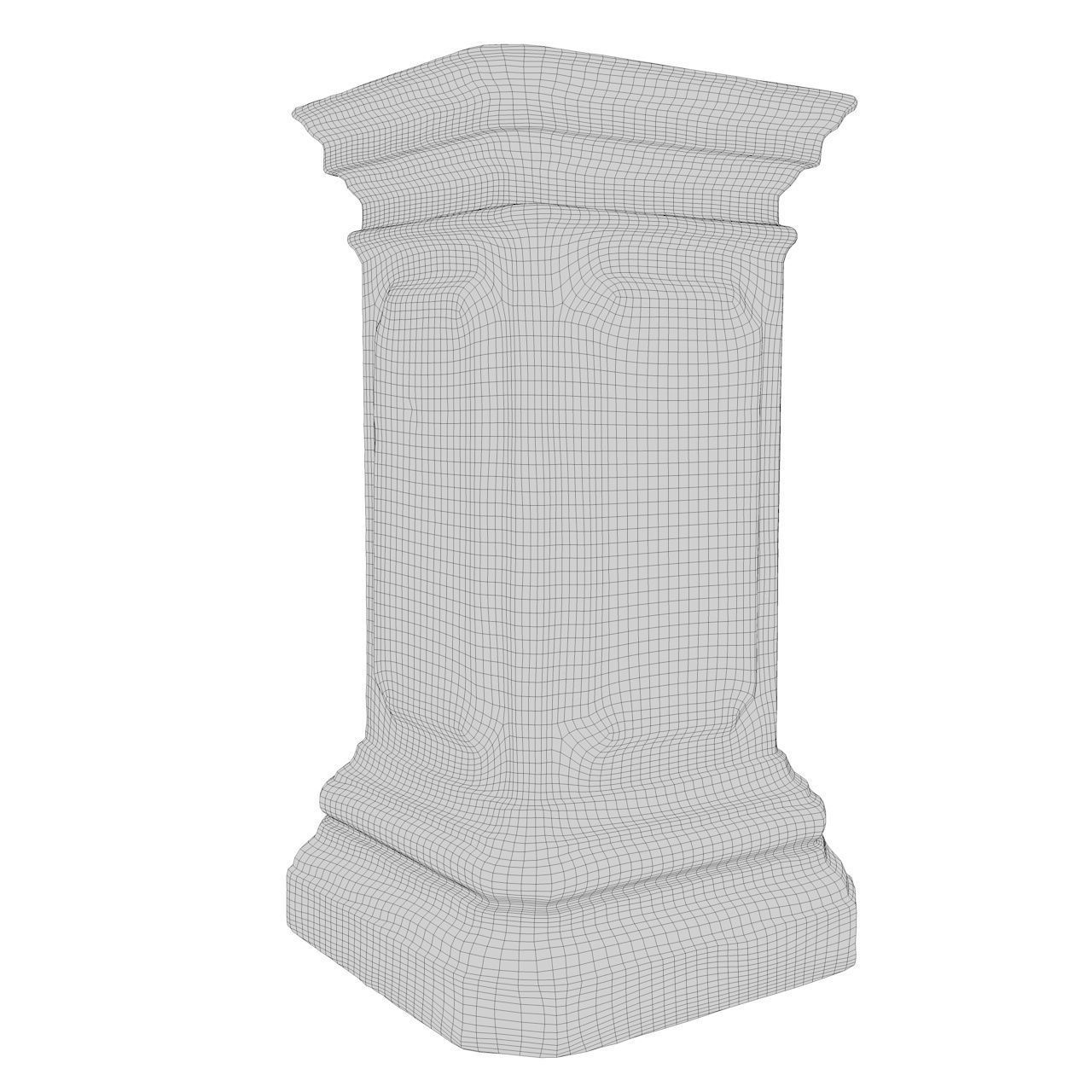 Classic Column Decorative Free 3D model_4