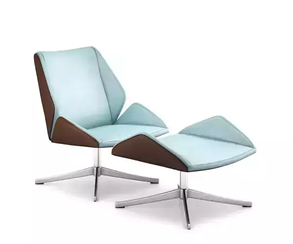 Dauphin 4 Executive Lounge Chair 3D model