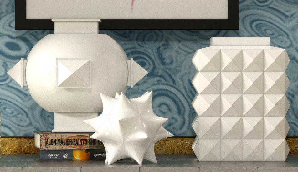 Decorative set Flight 3D model_3