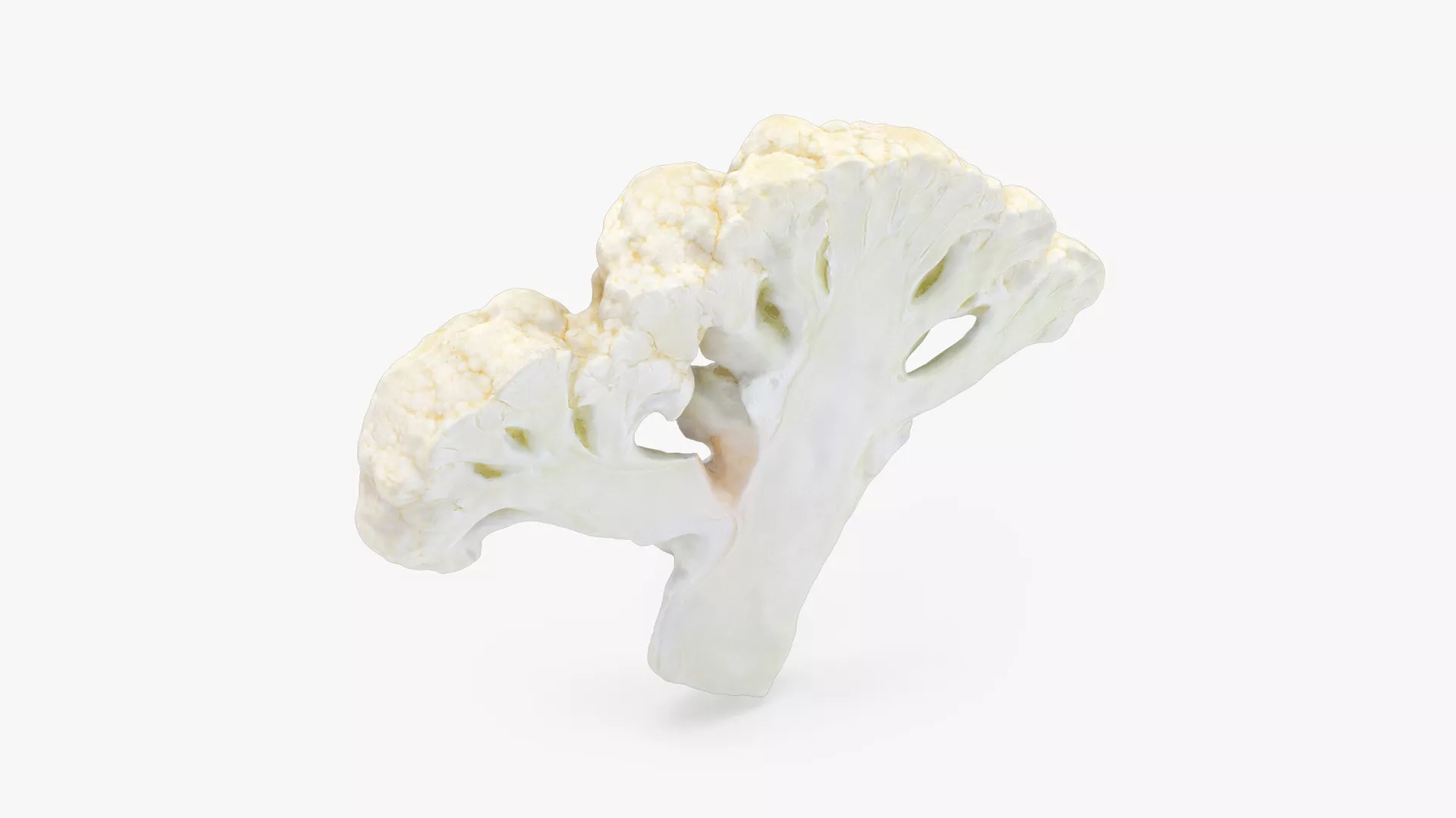Cauliflower Slice Low-poly 3D model