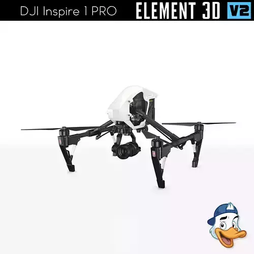DJI Inspire 1 PRO for Element 3D 3D model