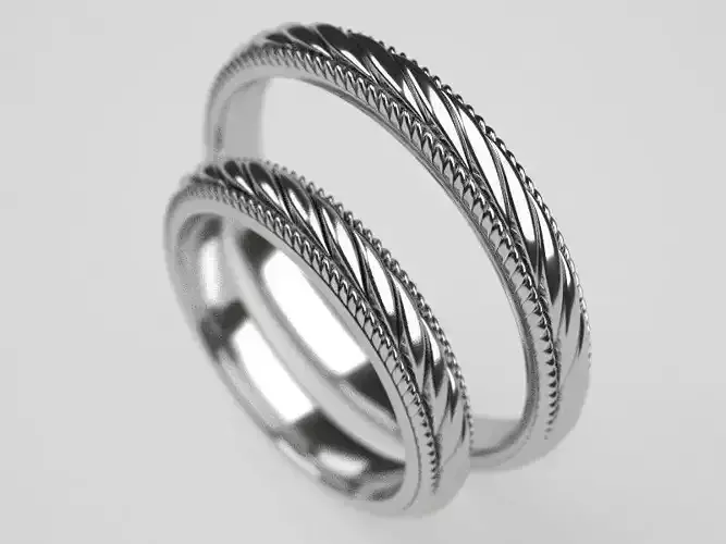 ArtNuvo wedding rings