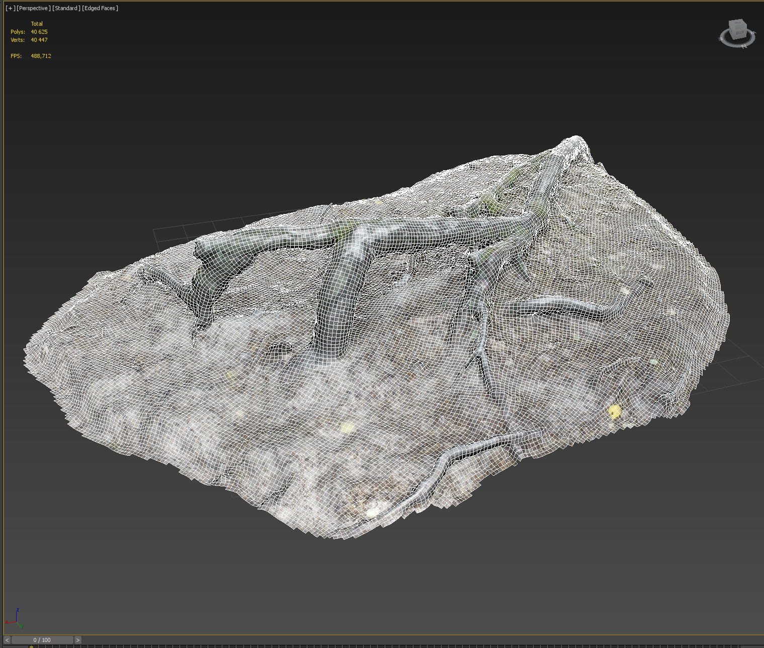 nature forest roots 001 3D model_2