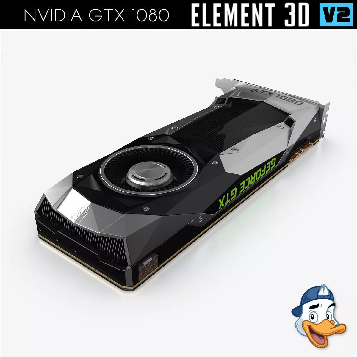NVIDIA GTX 1080 for Element 3D 3D model_0