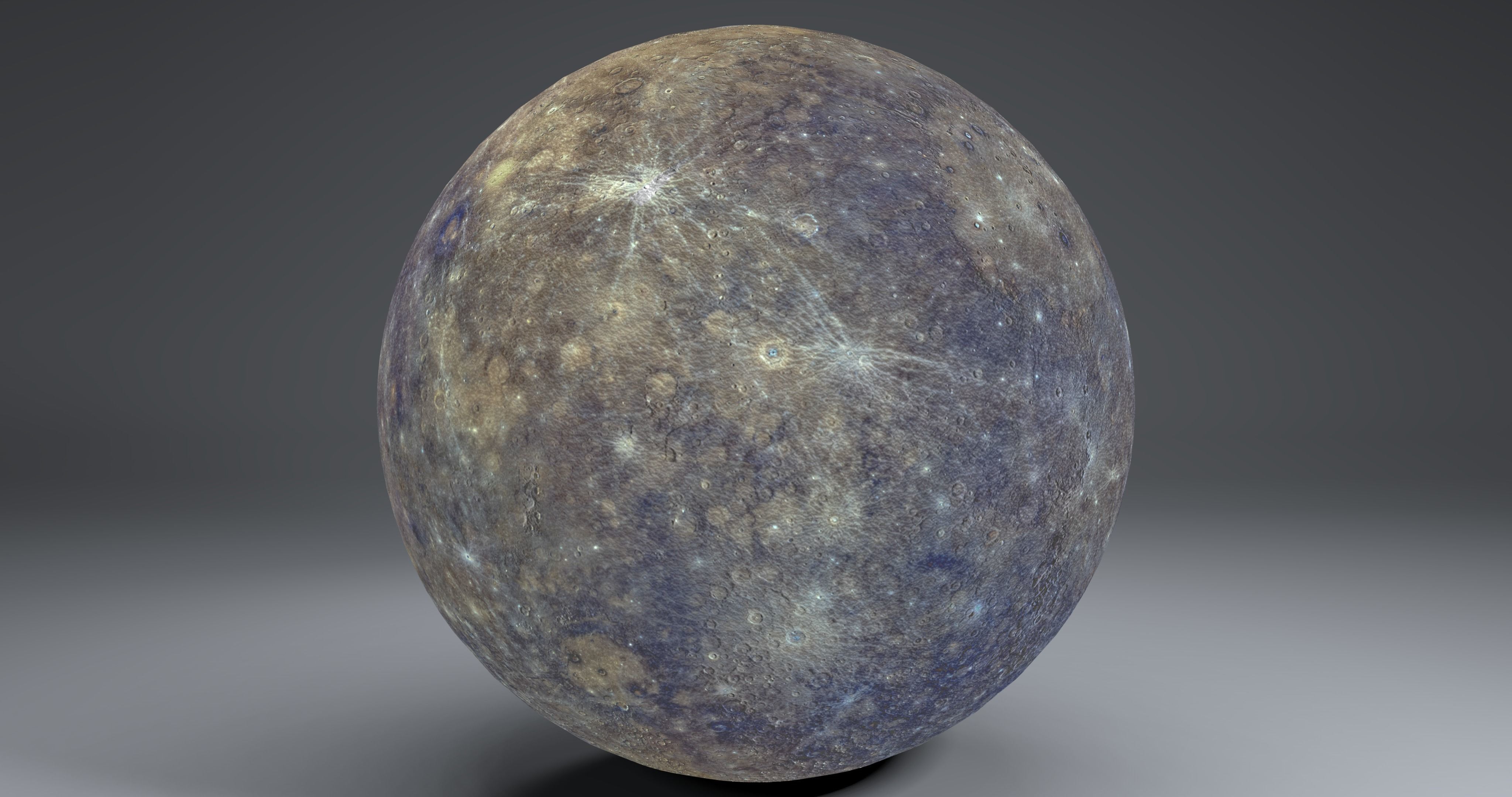 Mercury 4k Globe 3D model_2