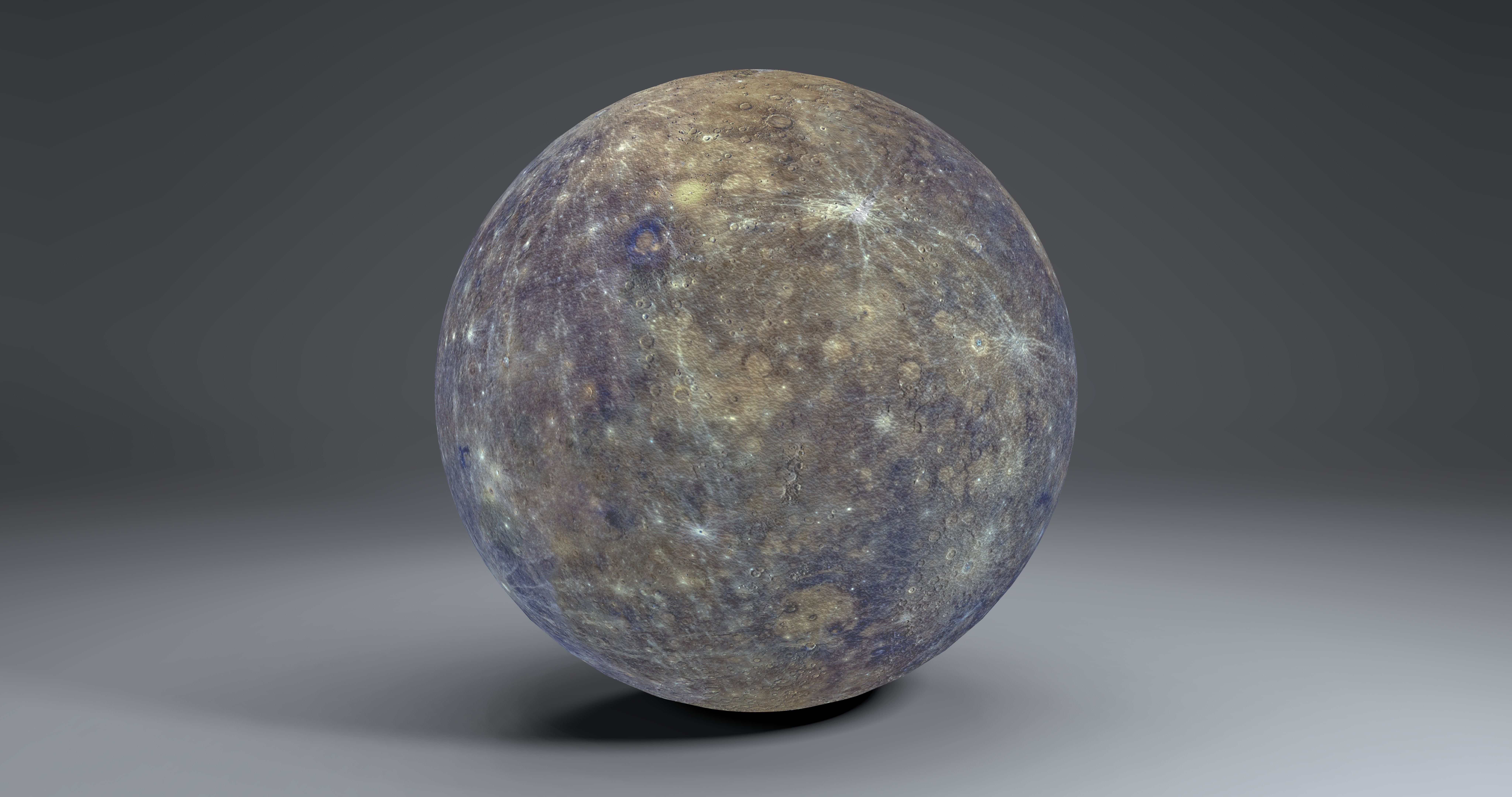 Mercury 4k Globe 3D model_0