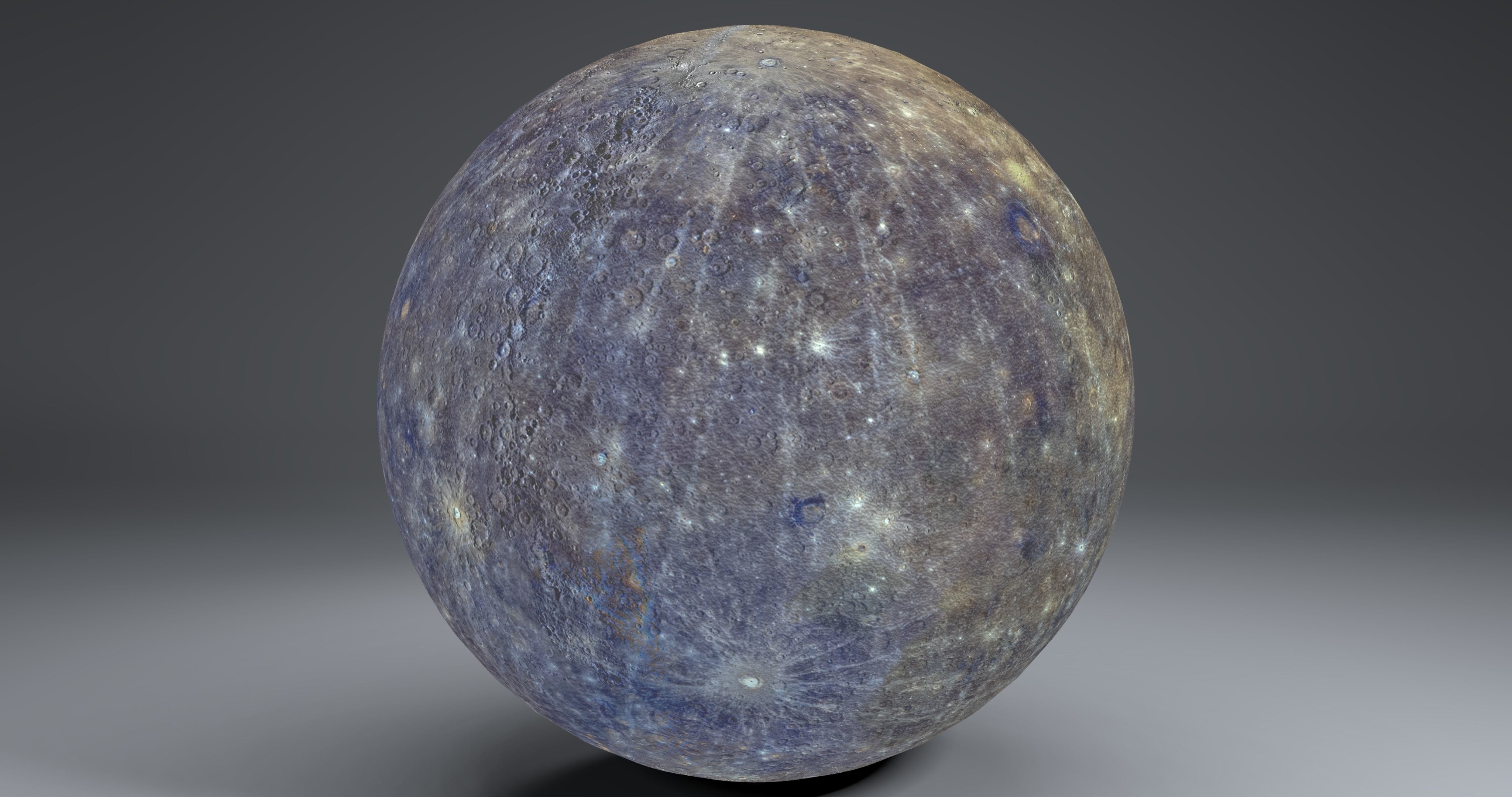 Mercury 4k Globe 3D model_9