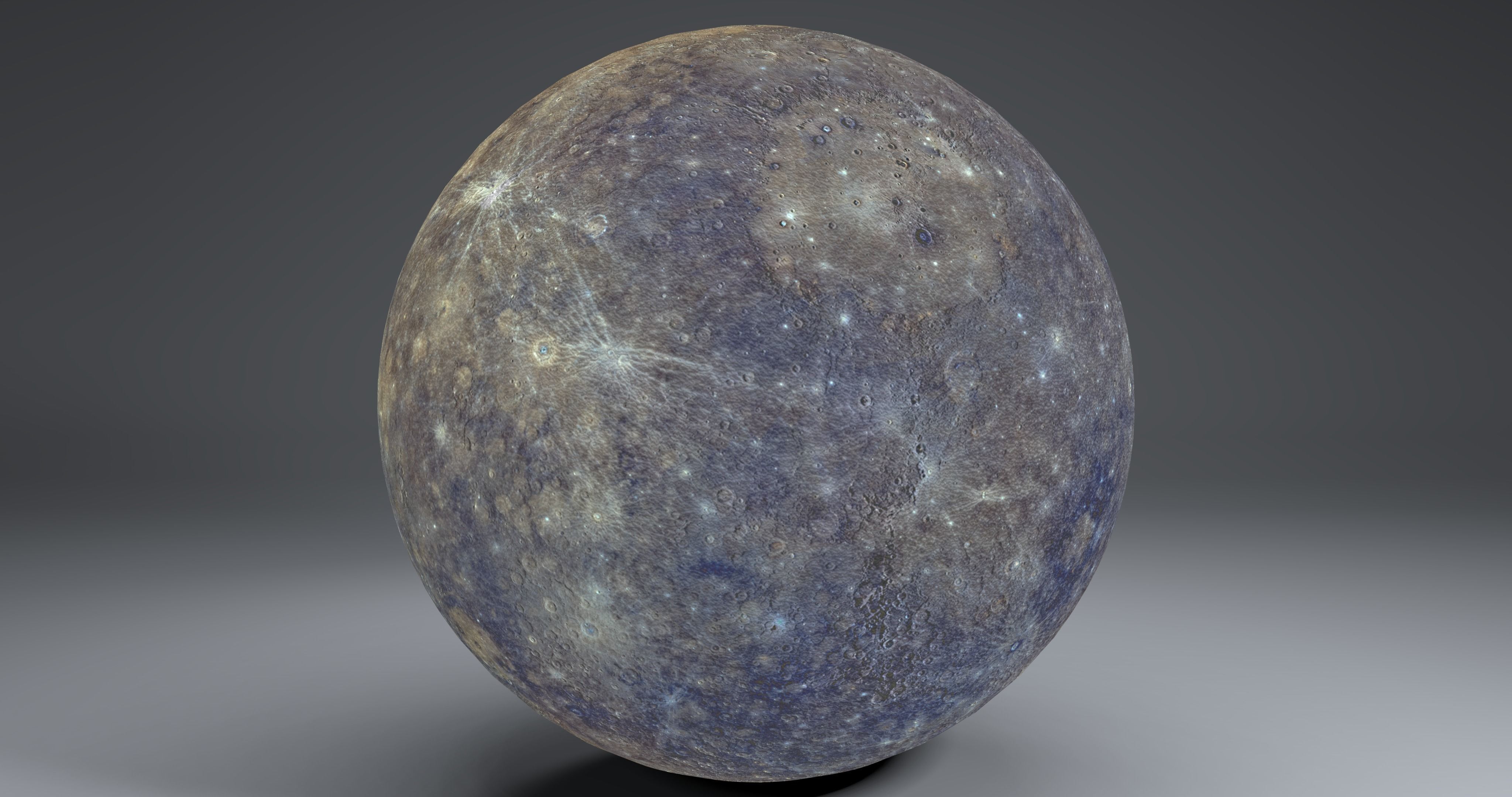 Mercury 4k Globe 3D model_6