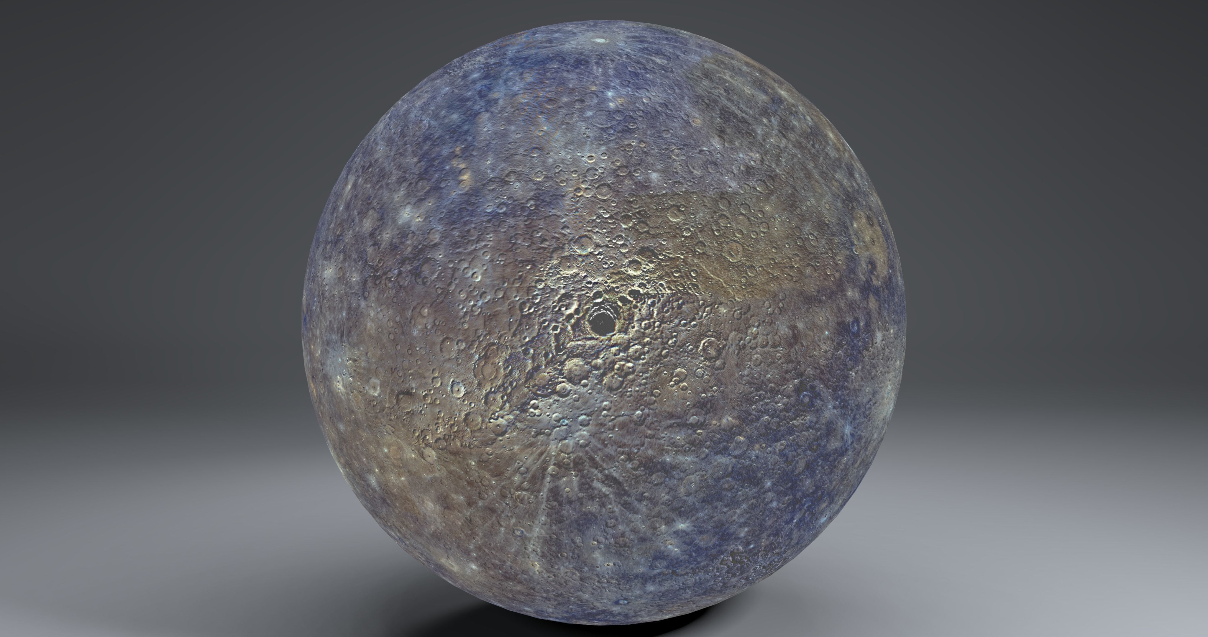 Mercury 4k Globe 3D model_4