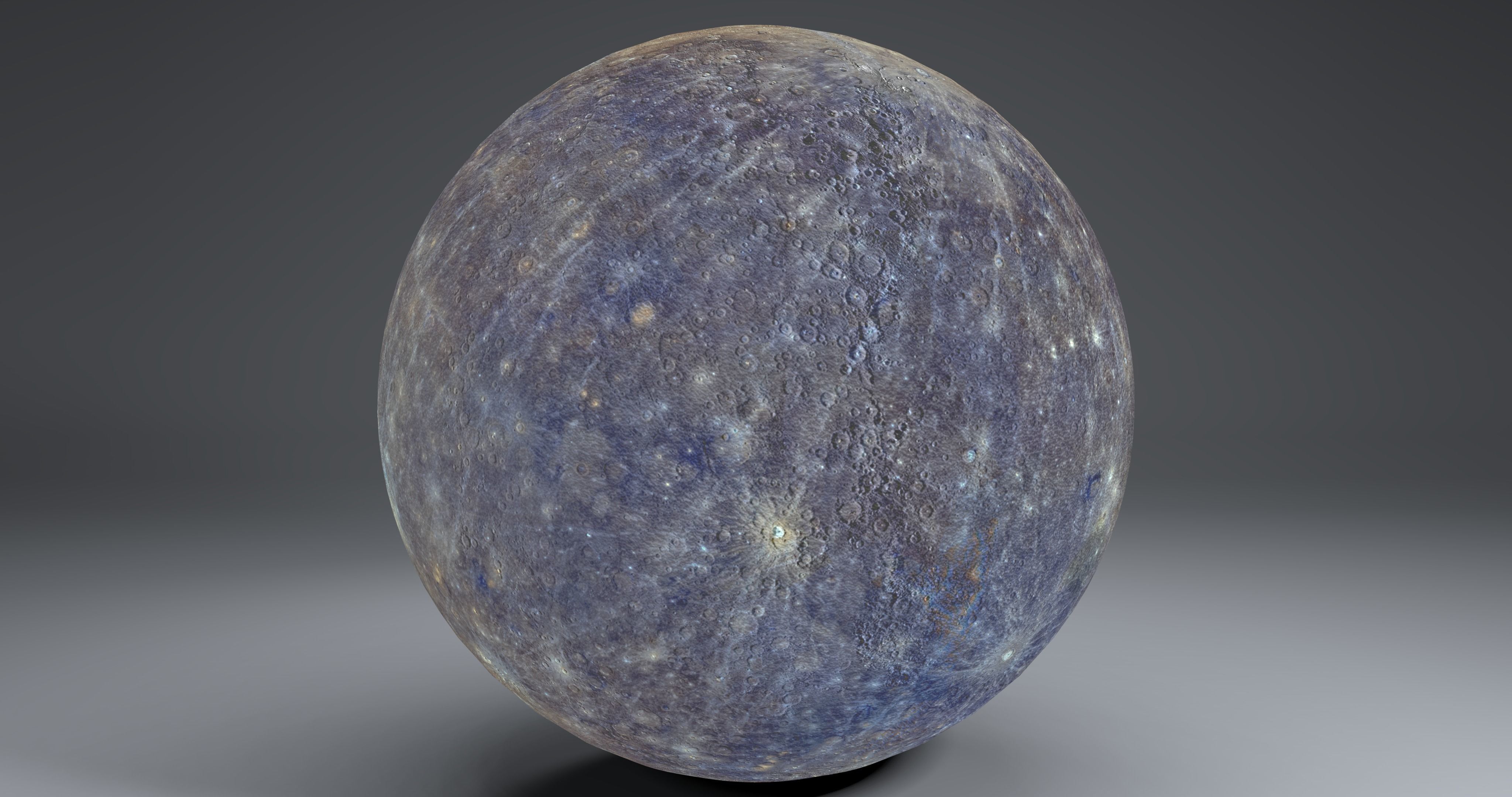 Mercury 4k Globe 3D model_5