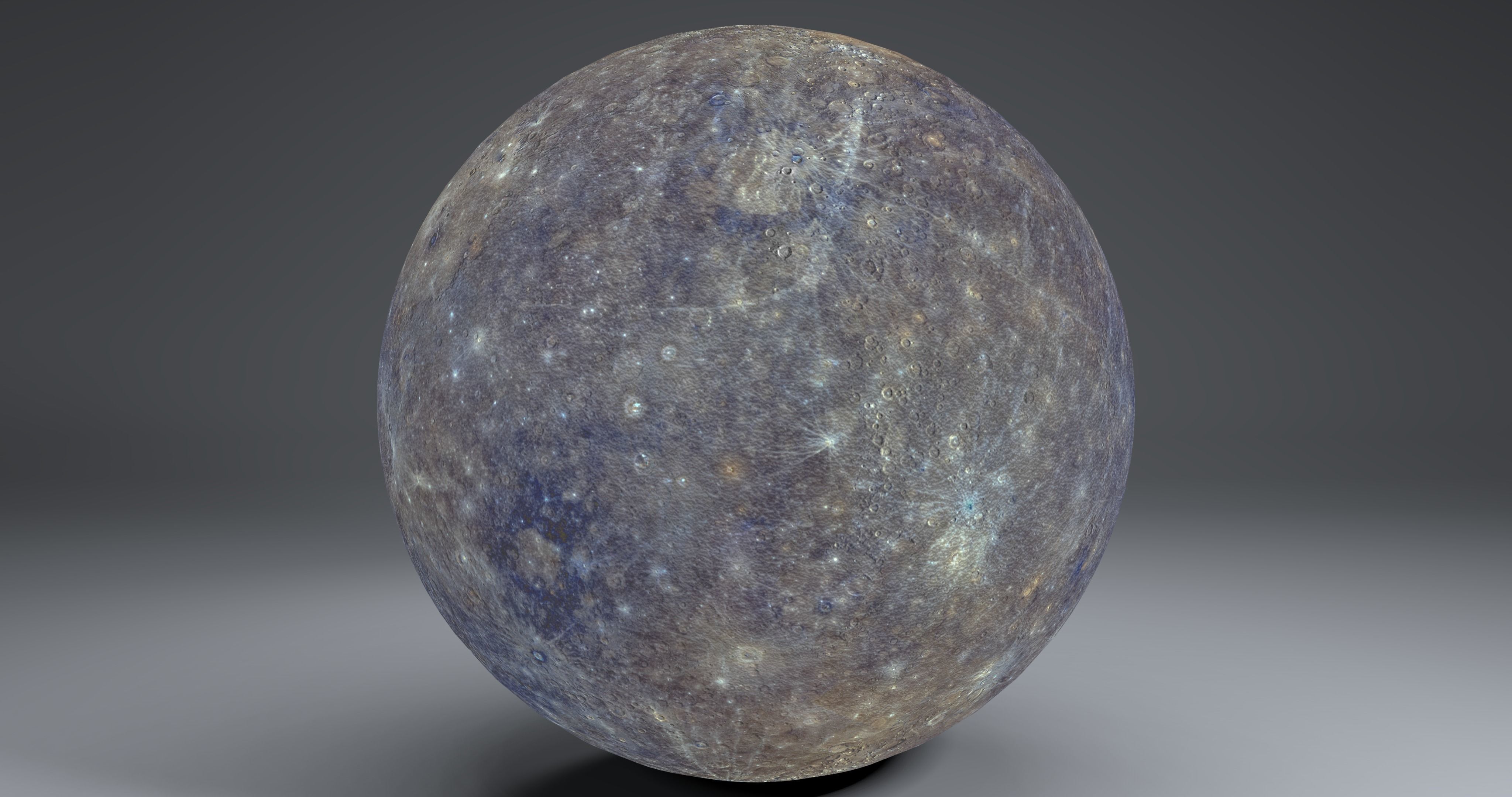 Mercury 4k Globe 3D model_8