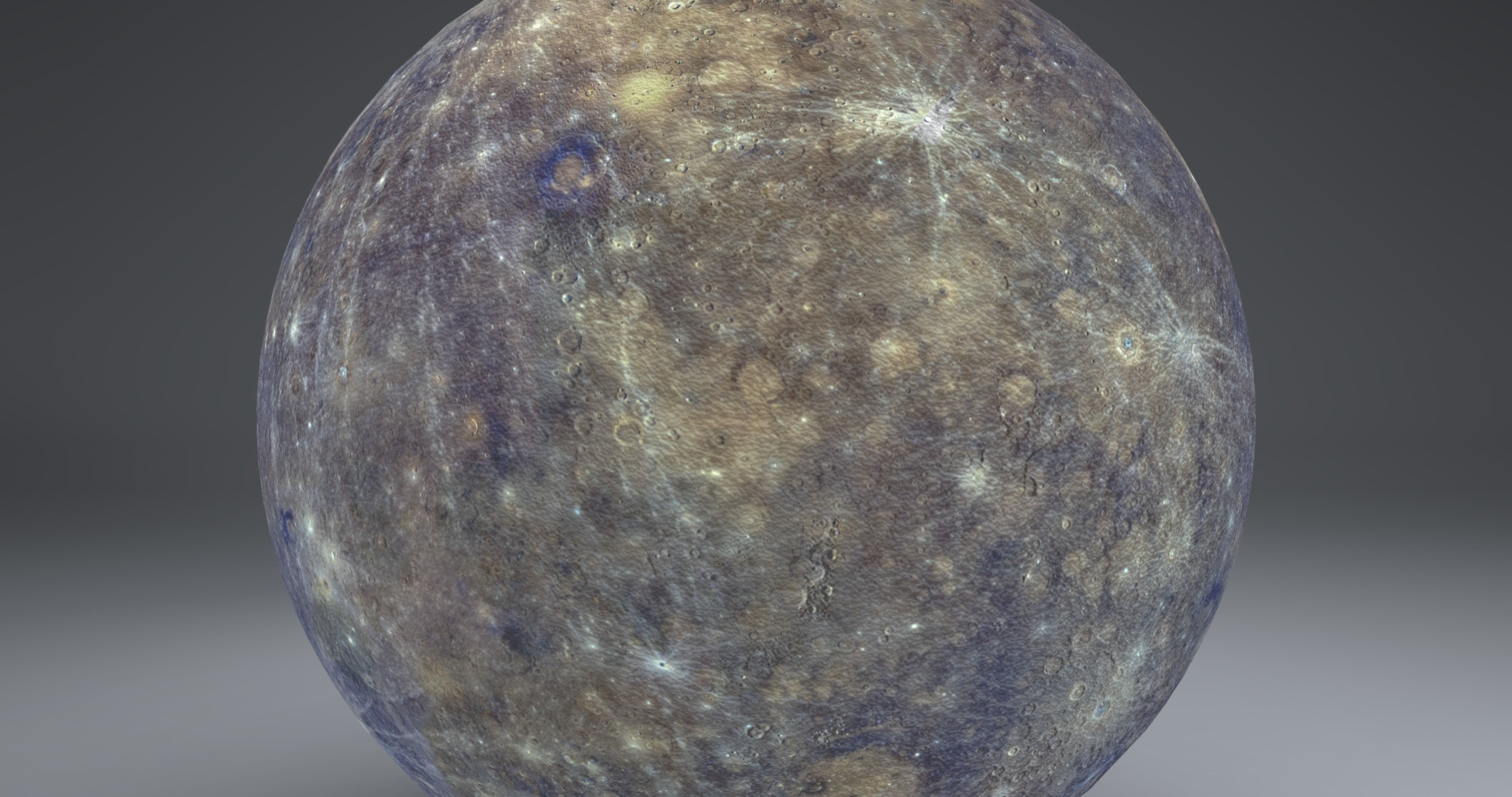 Mercury 4k Globe 3D model_1