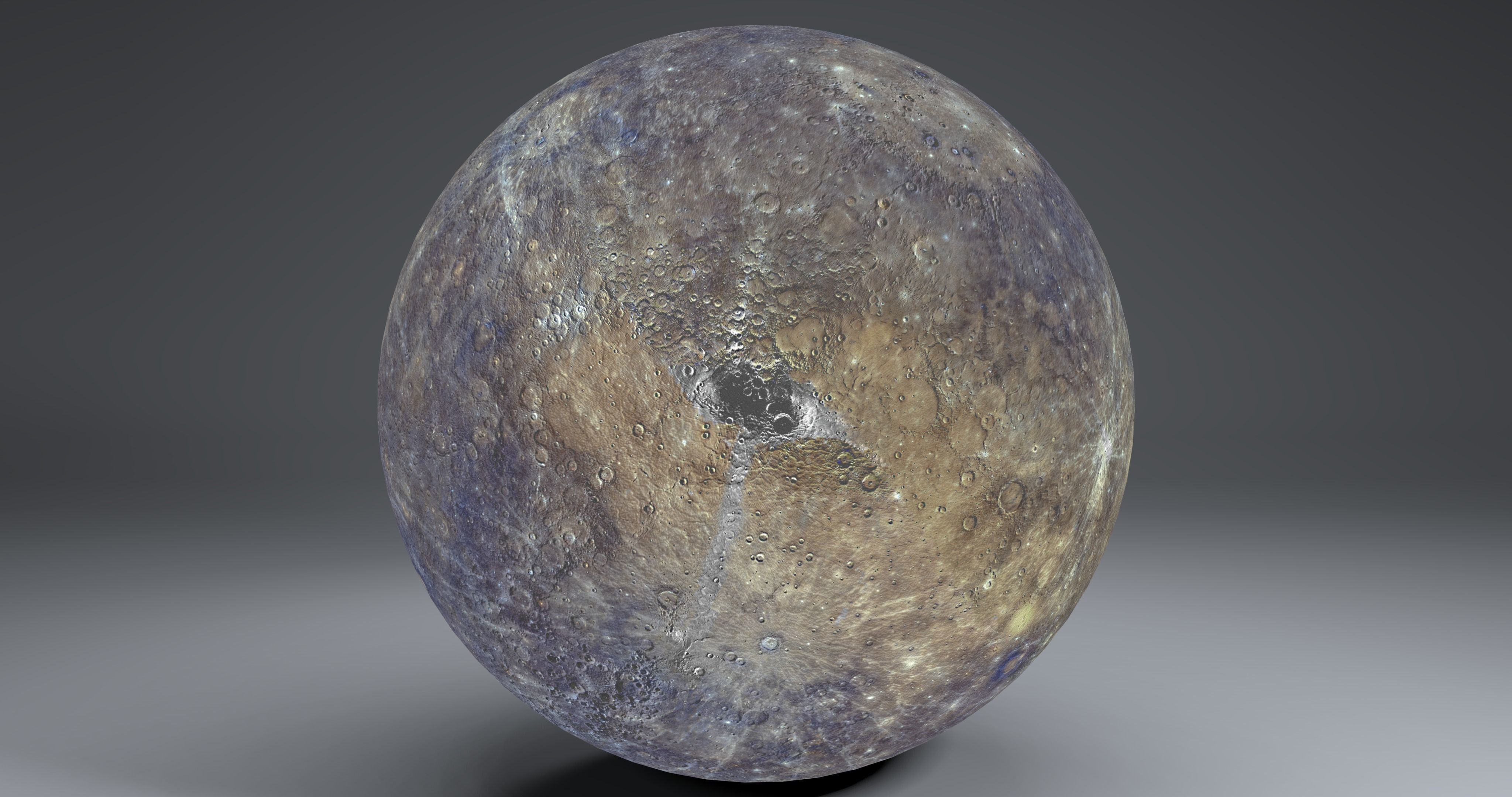 Mercury 4k Globe 3D model_10