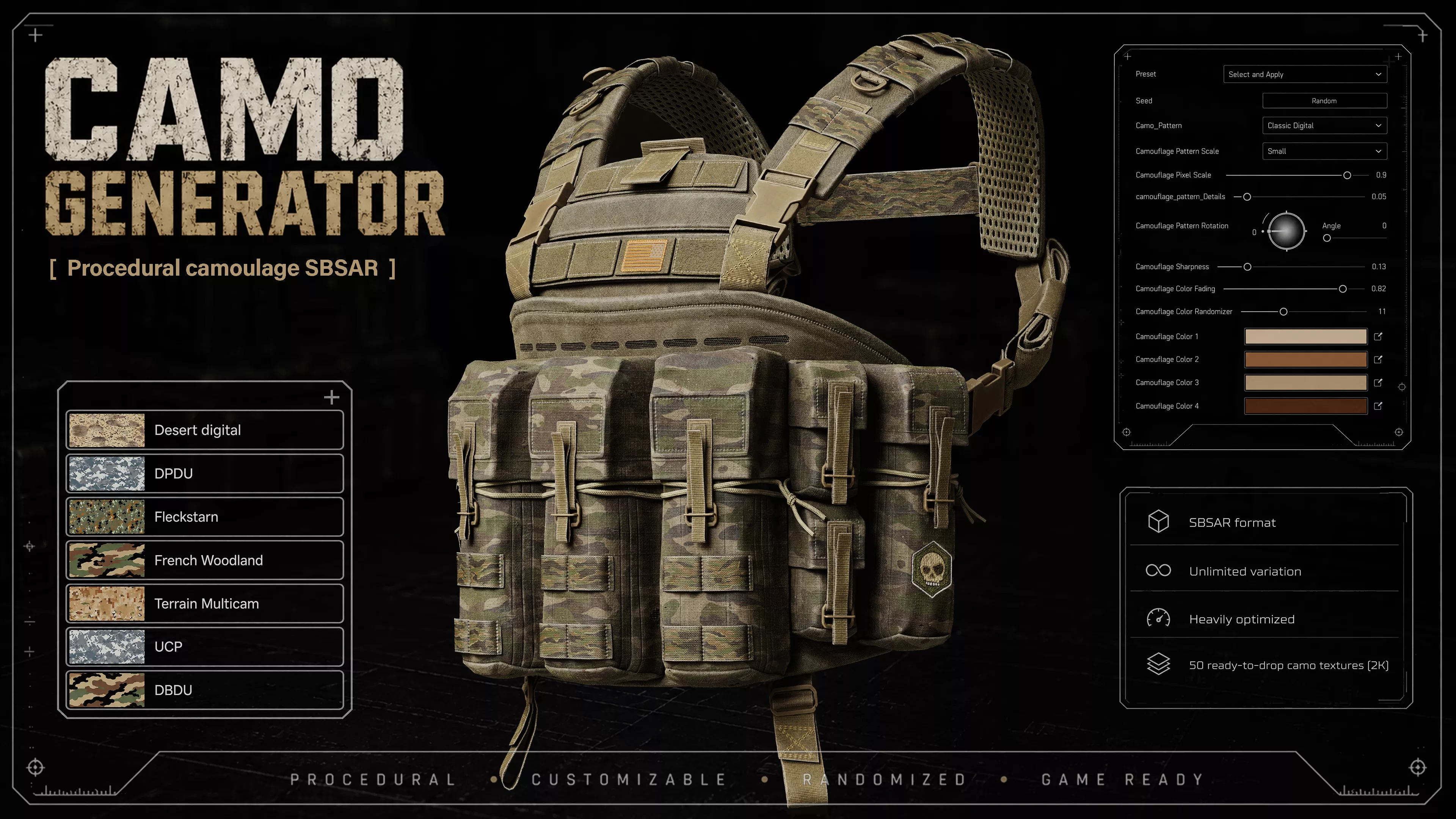 Camo Texture Generator 3D model