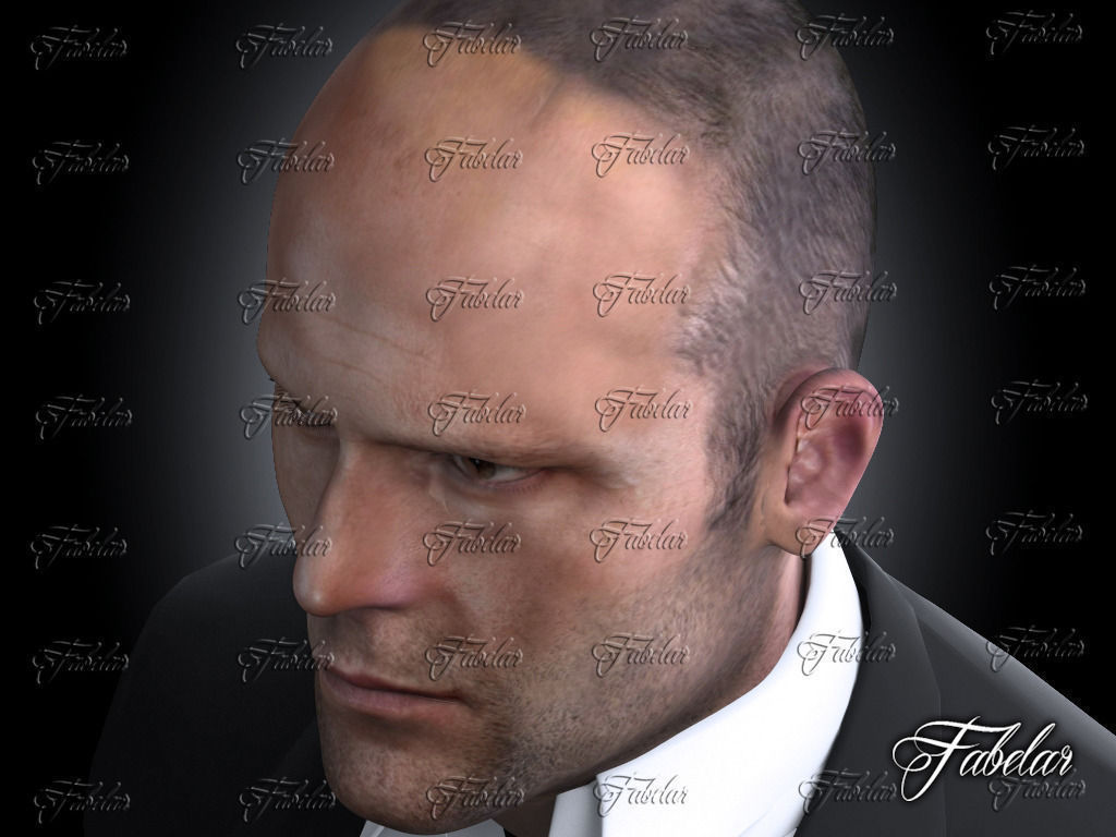 Jason Statham Vray 3D model_2