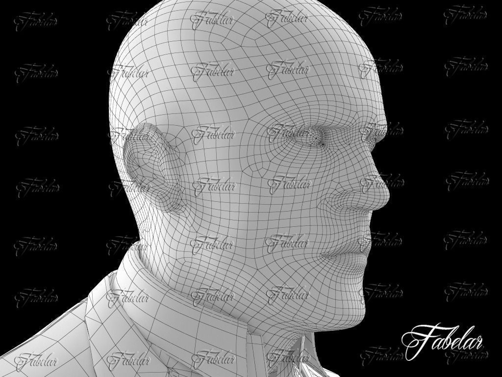 Jason Statham Vray 3D model_4