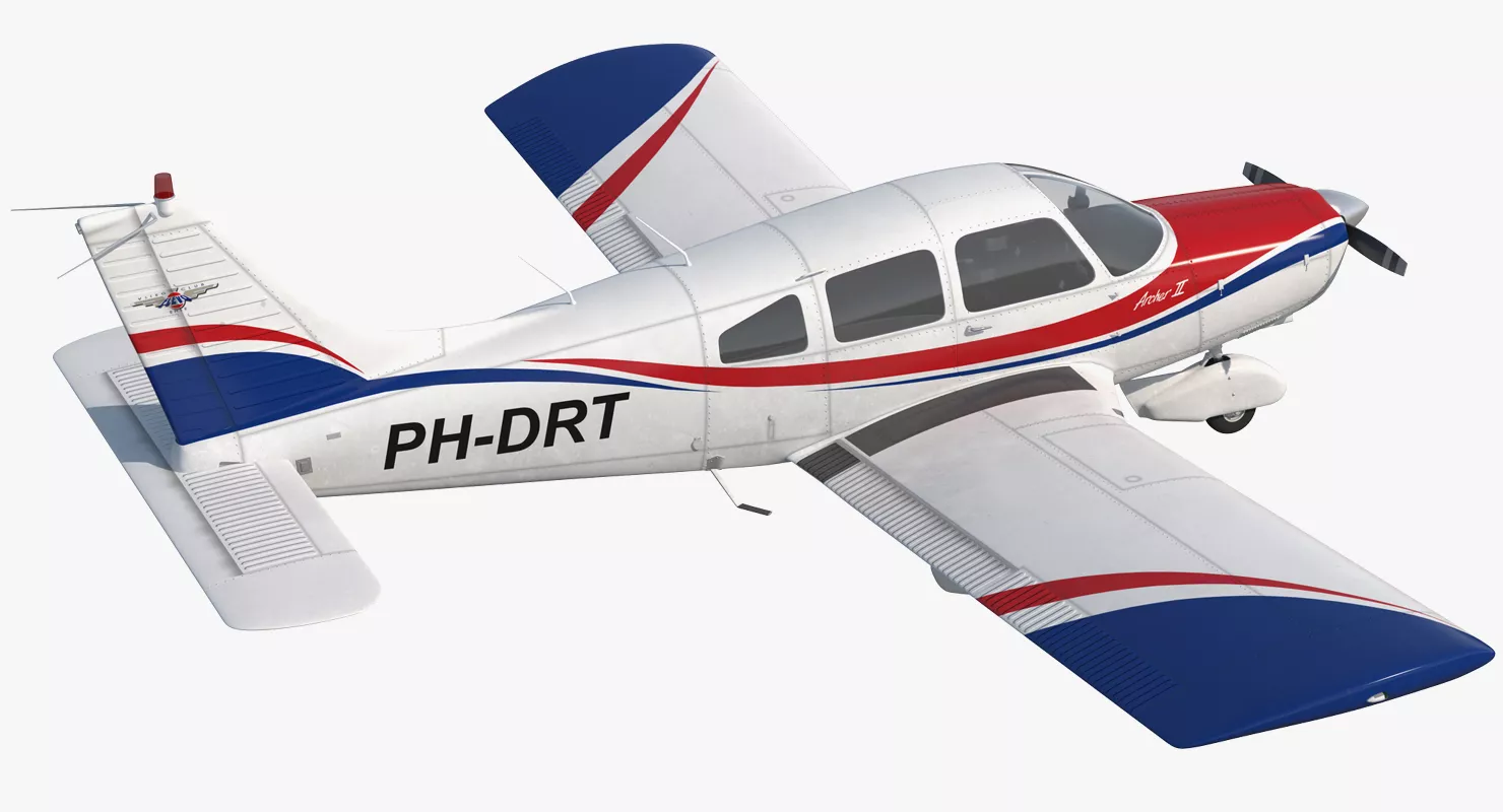 Light Aircraft Piper PA 28 161 Warrior III 3D model