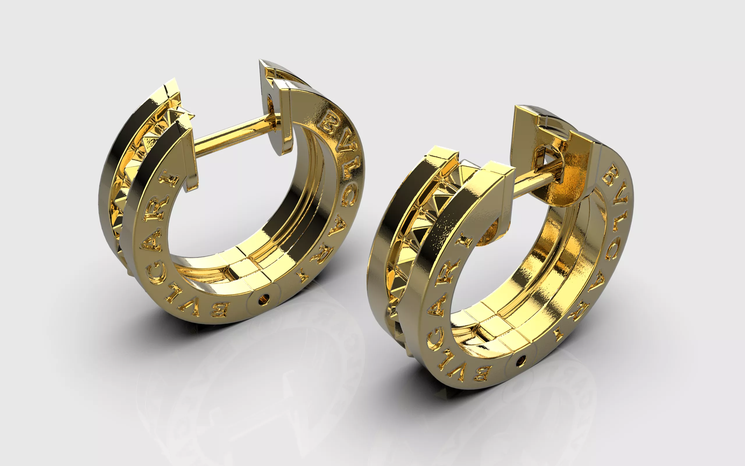 Earrings BVLGARI 3D print model