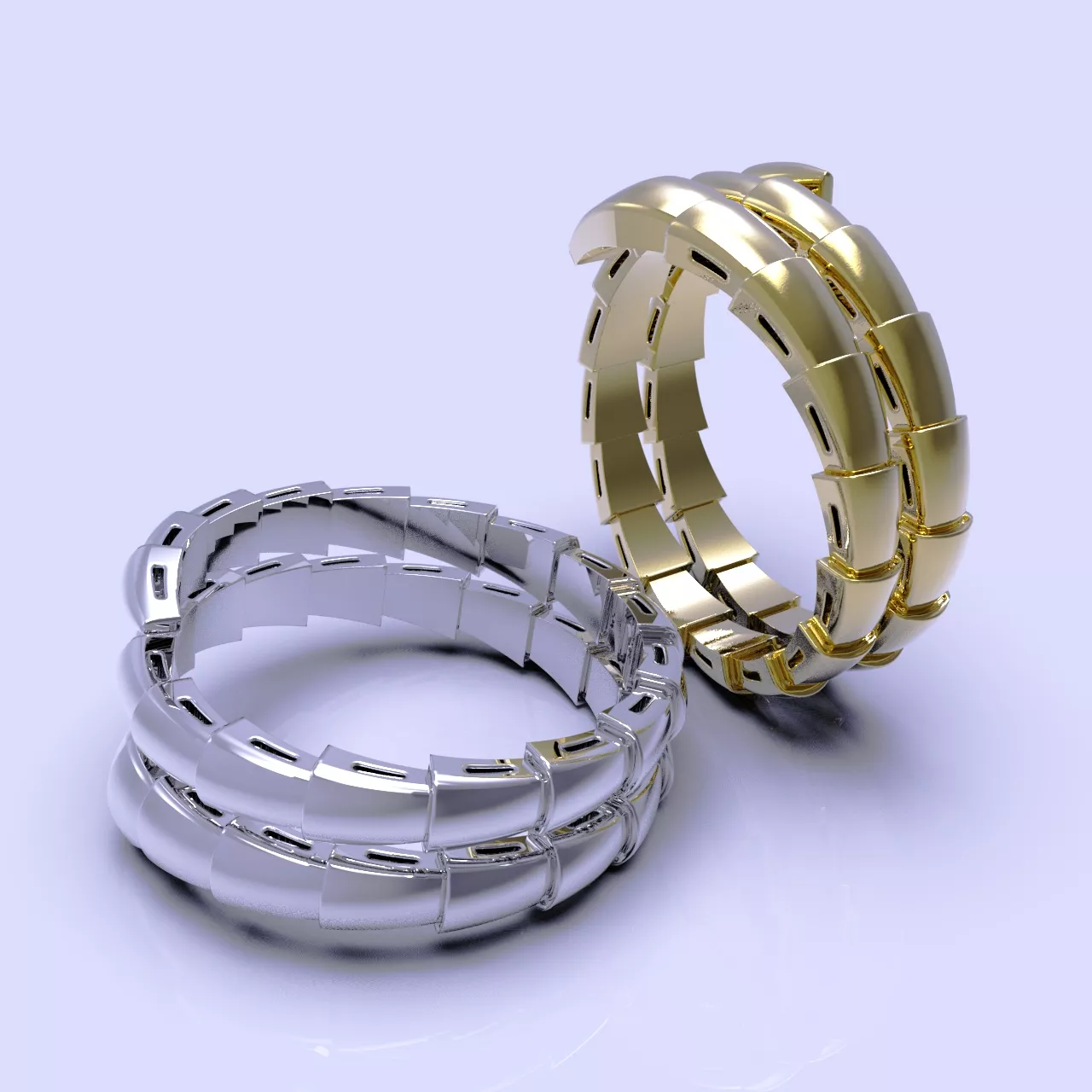 bvlgari Serpenti Viper Ring cod621 3D print model