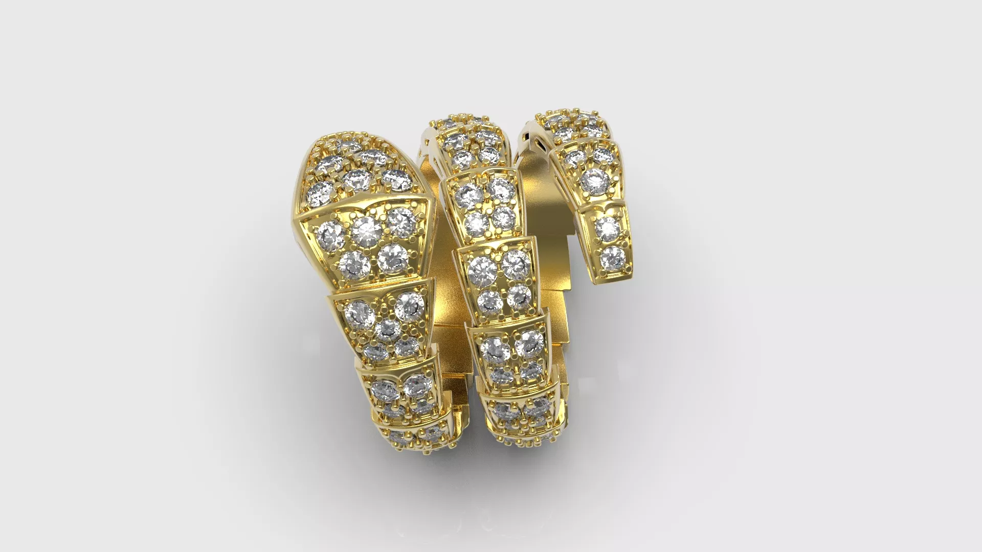 Bvlgari snake ring cod564 3D print model