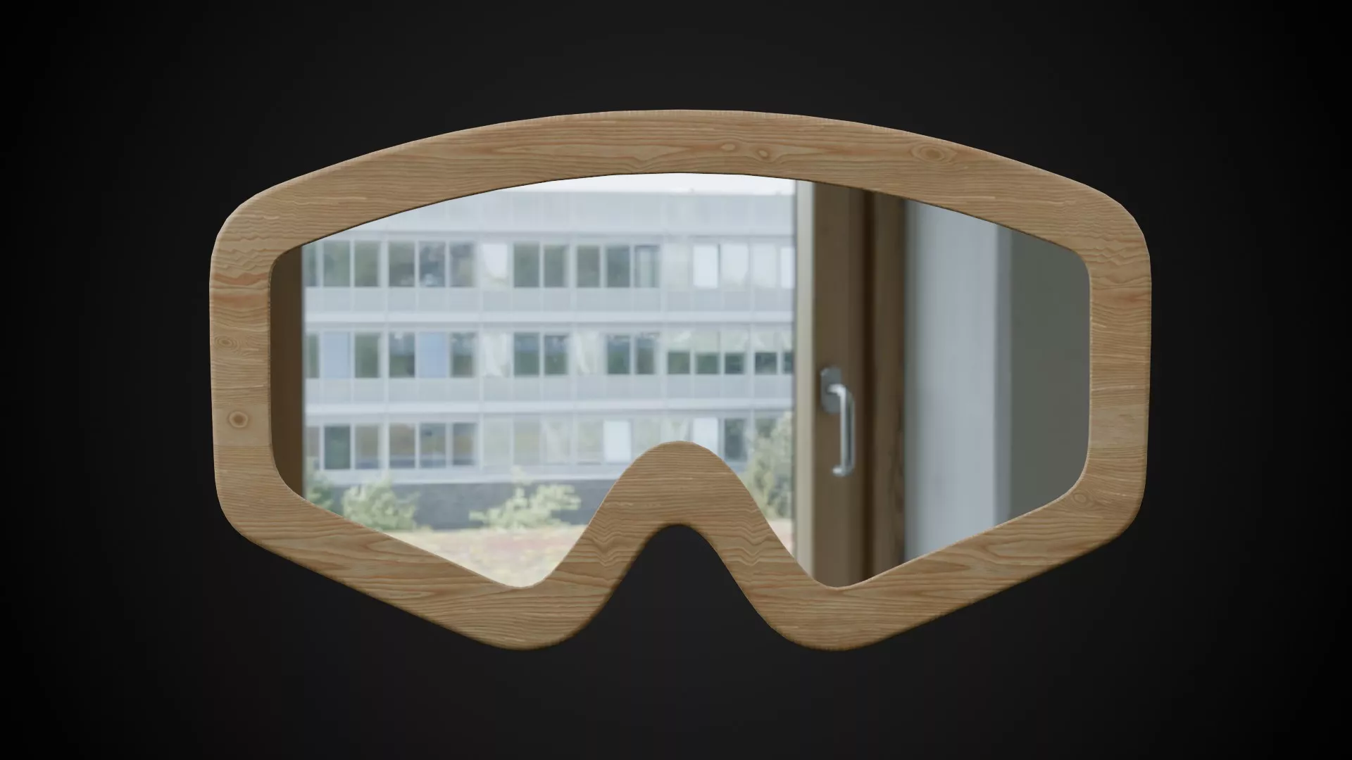 Ski Goggles Mirror Low-poly 3D model
