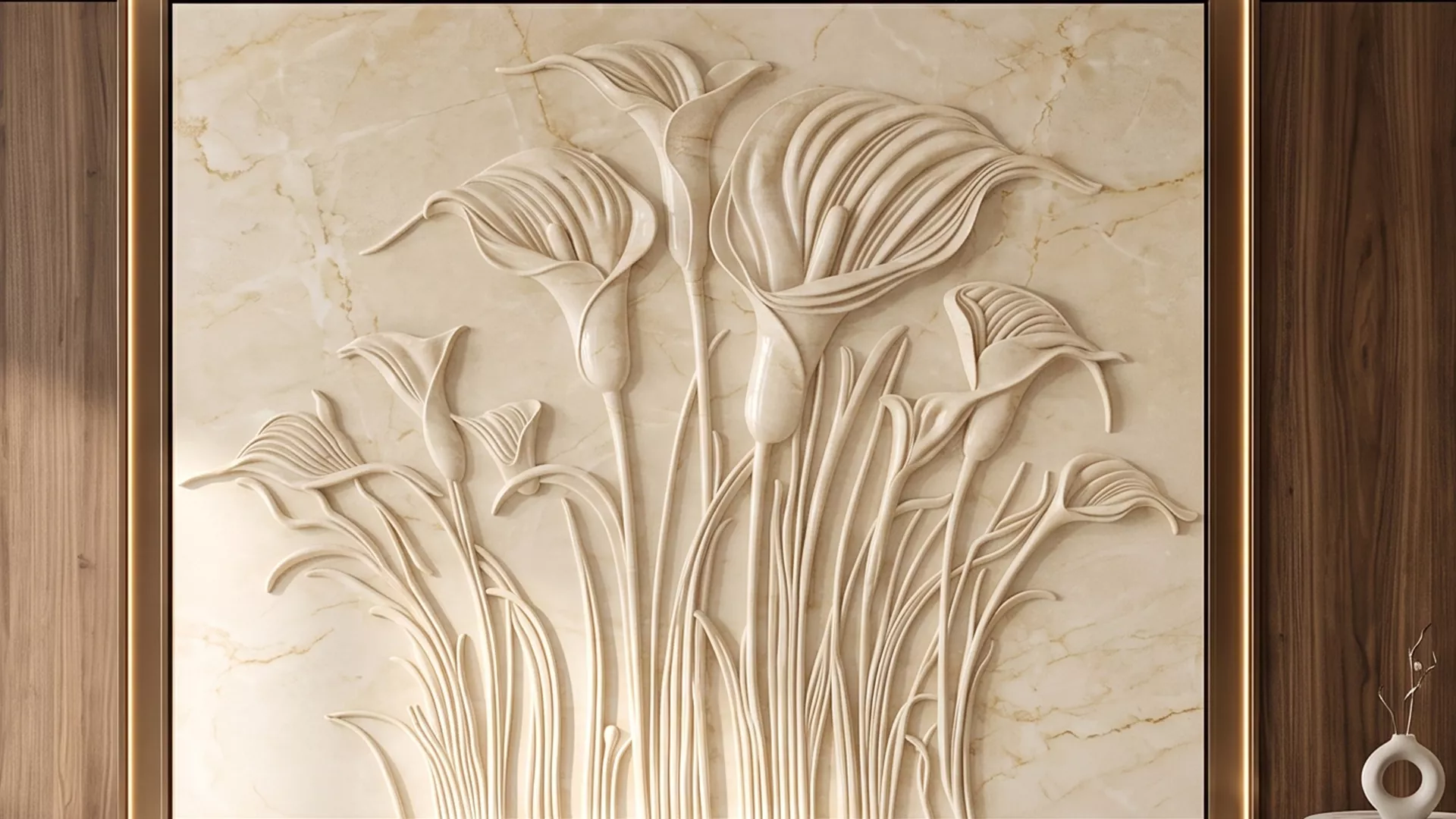 Luxury Calla Lily 3D Wall PanelG24AG 3D model