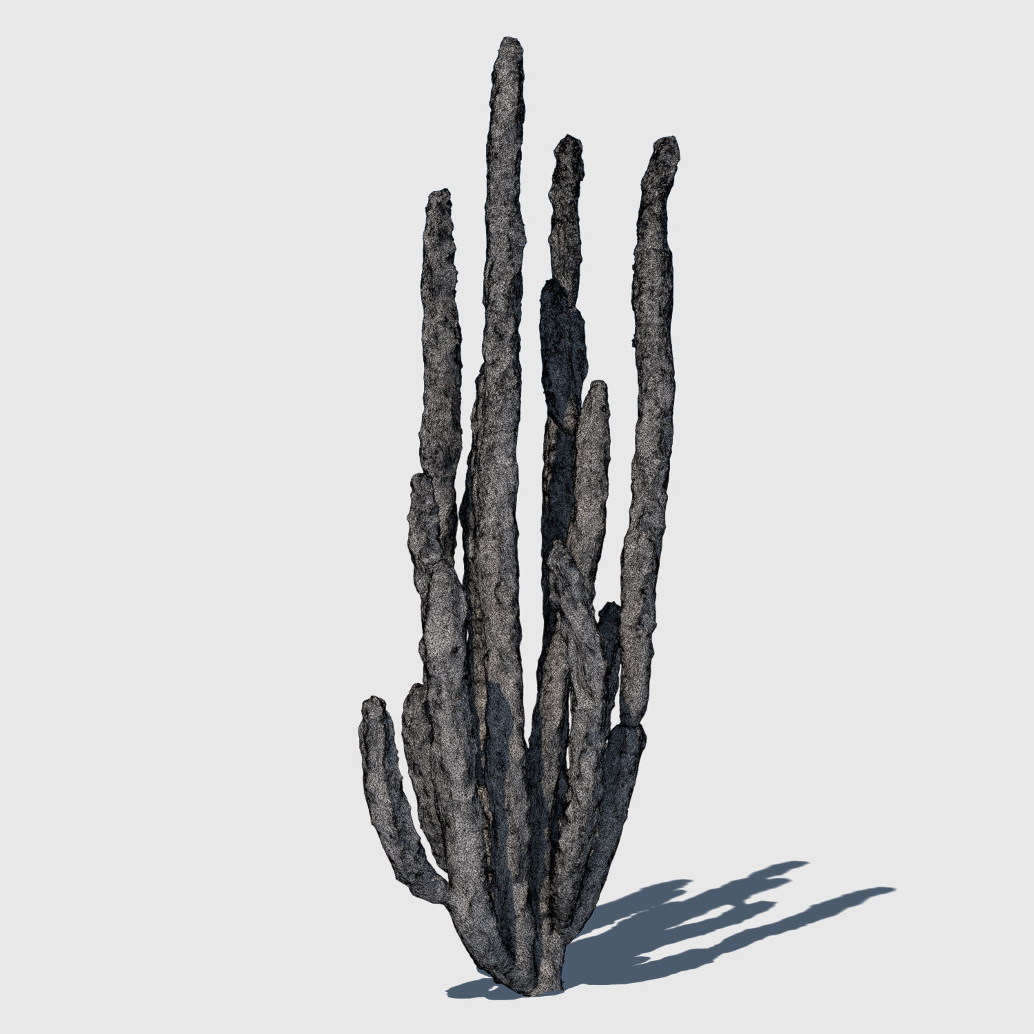 Totem Cactus 3D model_2