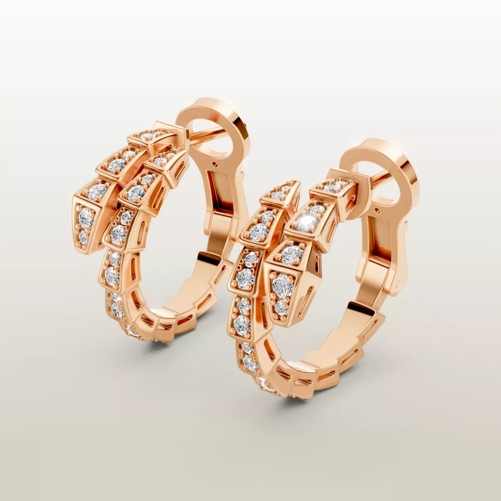 SERPENTI VIPER EARRINGS bulgari 3D print model