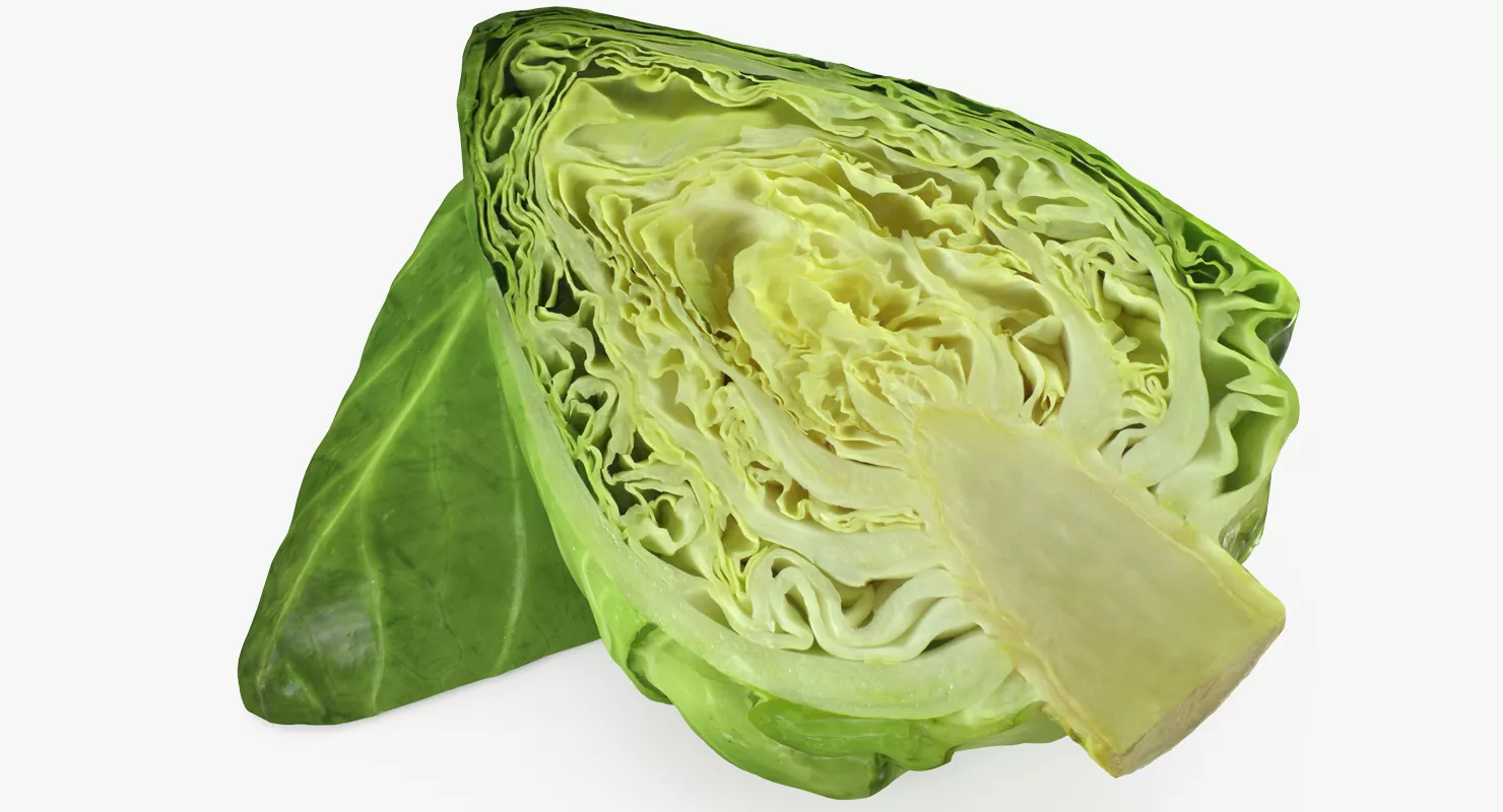 Sweetheart Cabbage Half 3D model
