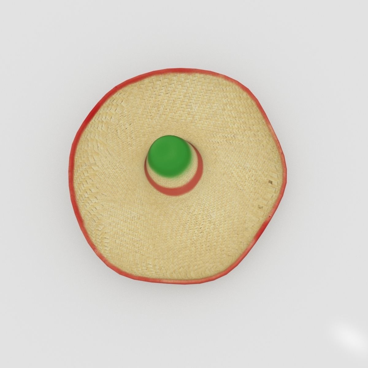 Mexican Hat Low-poly 3D model_3