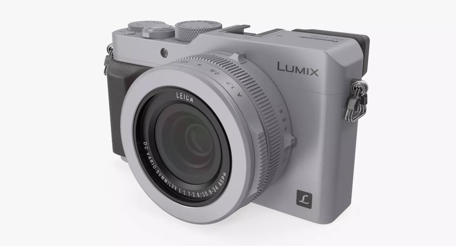 Panasonic Lumix DMC LX100 Digital Camera Silver 3D model | CGTrader