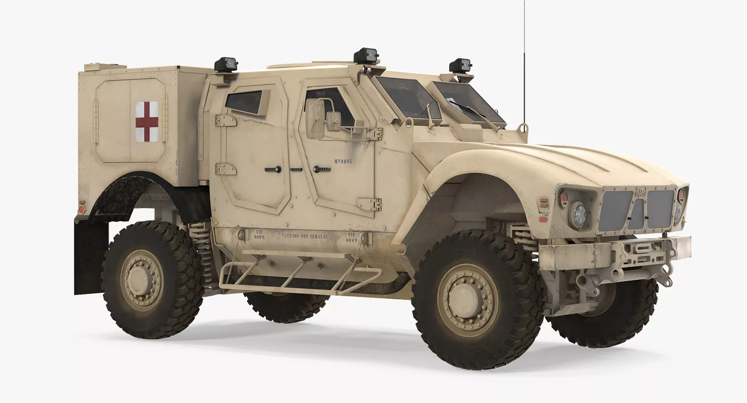 Oshkosh M ATV Medical Vehicle 3D model