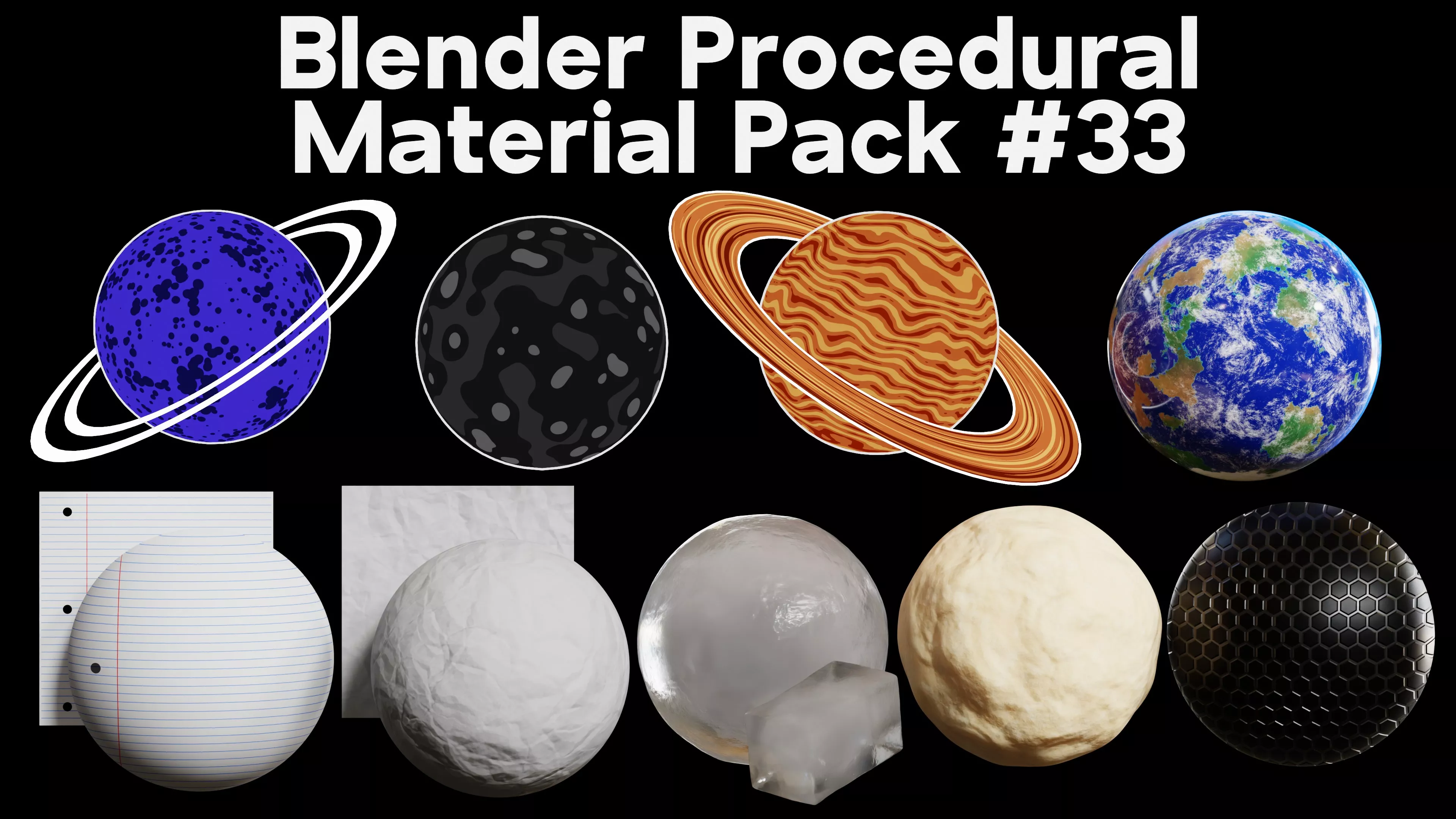 Blender Procedural Material Pack 33 Texture