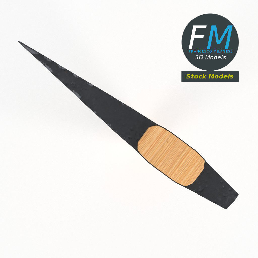 Axe hatchet 3D model_6