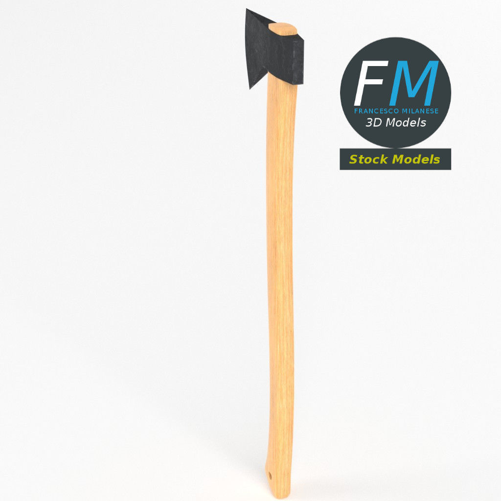 Axe hatchet 3D model_2