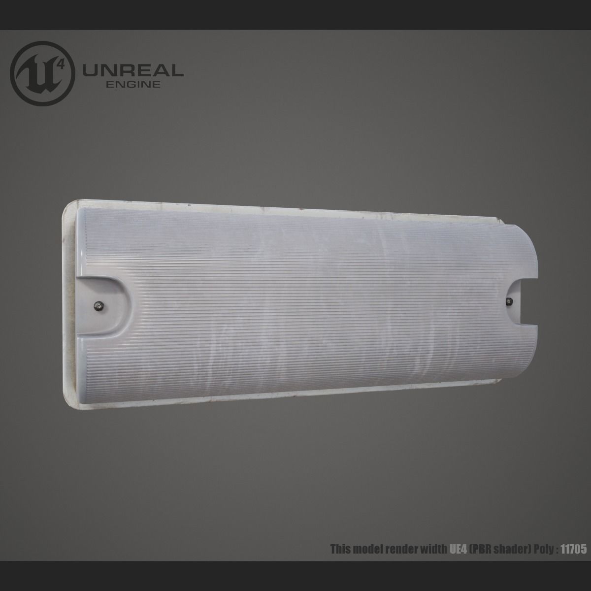 Wall Lamp Low-poly 3D model_13