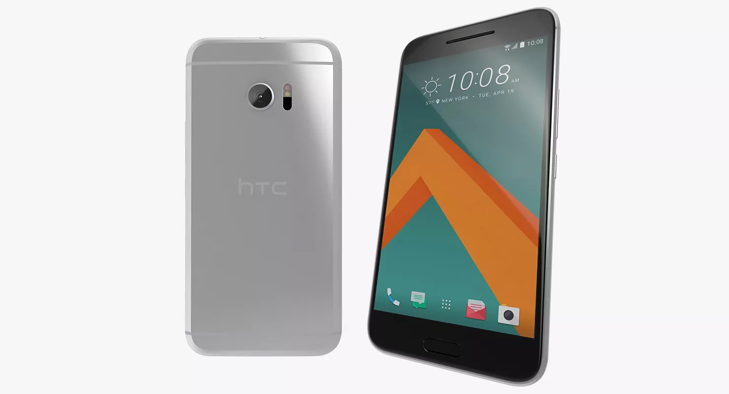 HTC 10 Glacier Silver 3D model