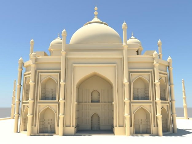 Tadj Mahal 3D model_1