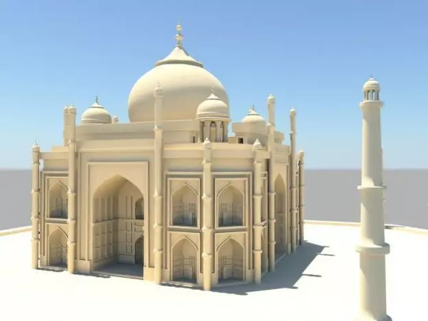 Tadj Mahal 3D model_0