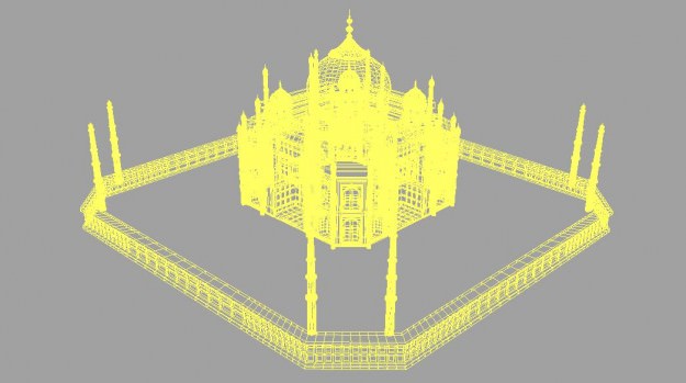 Tadj Mahal 3D model_2