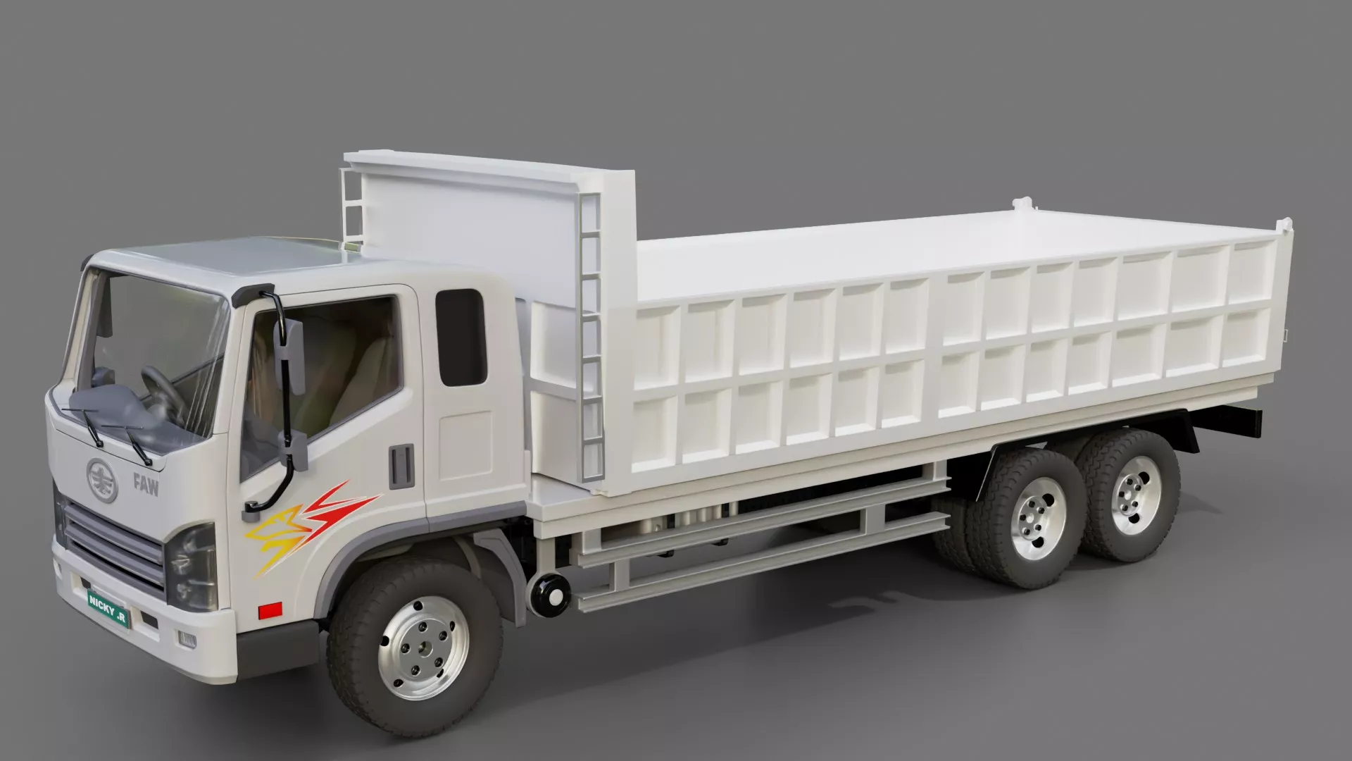 Faw Tiger V Tipper 2015 3D model